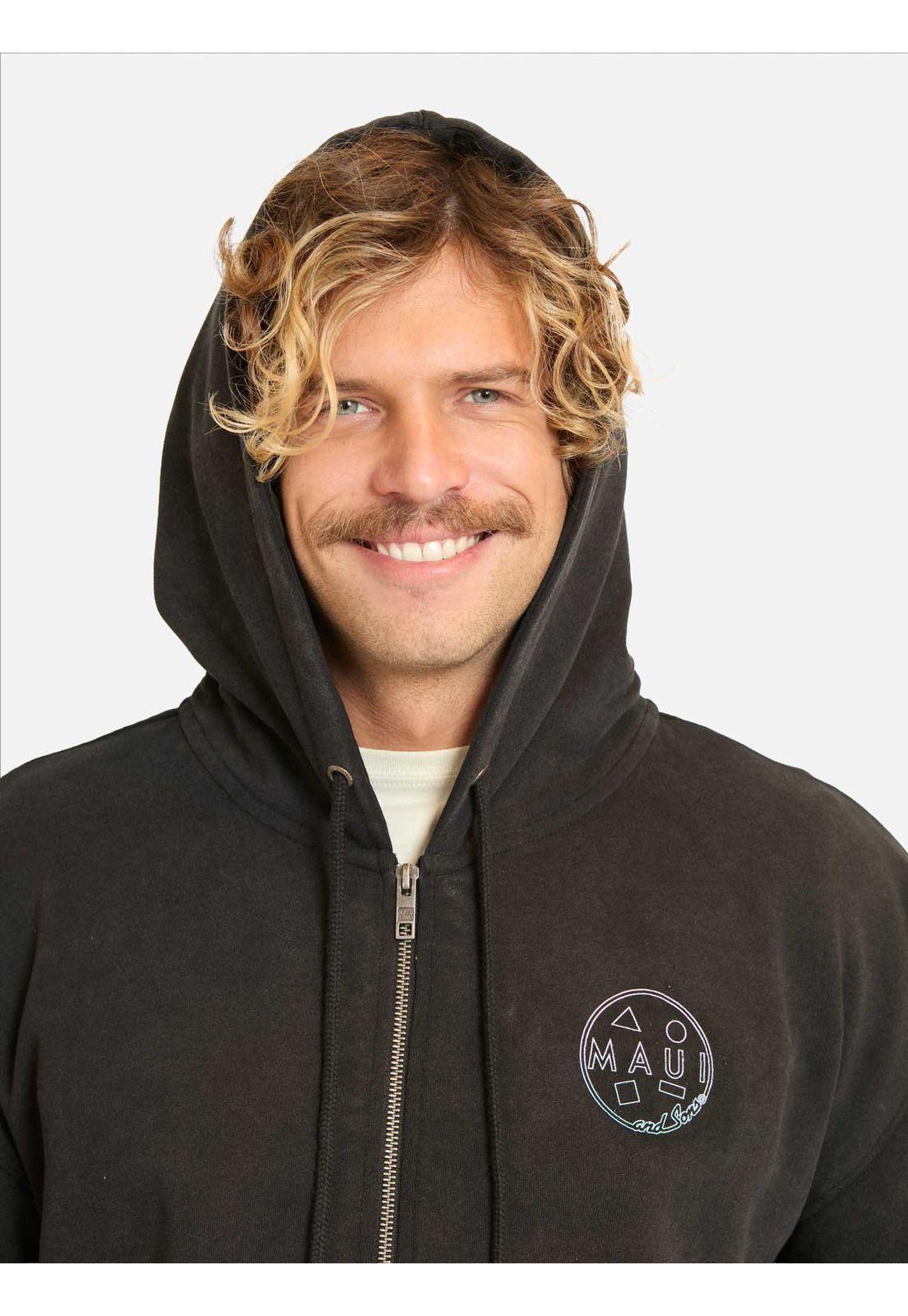 Poleron FZ Mauikore Negro Hombre Maui And Sons-2