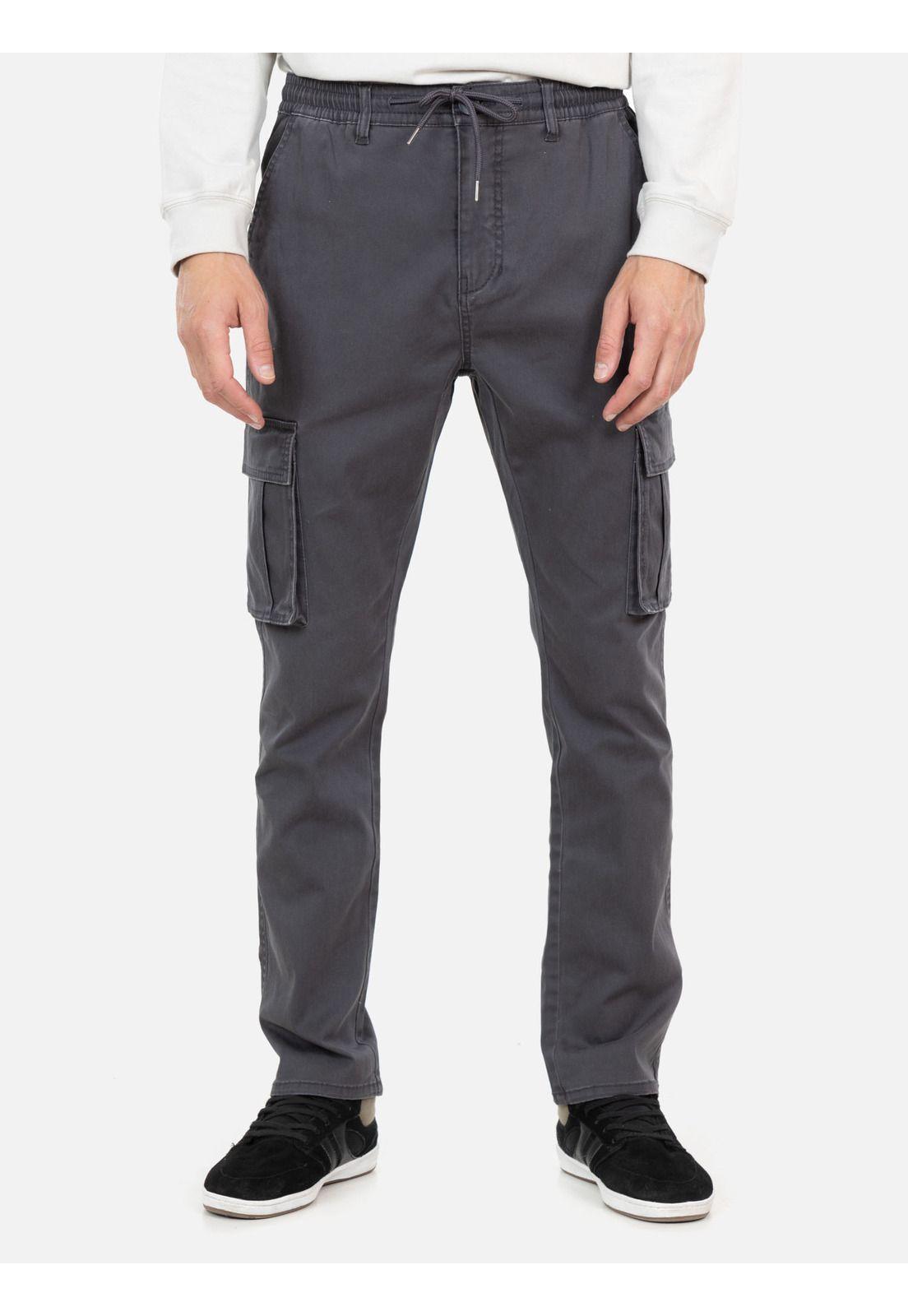 Pantalon Rebel Gris Hombre Rusty-0