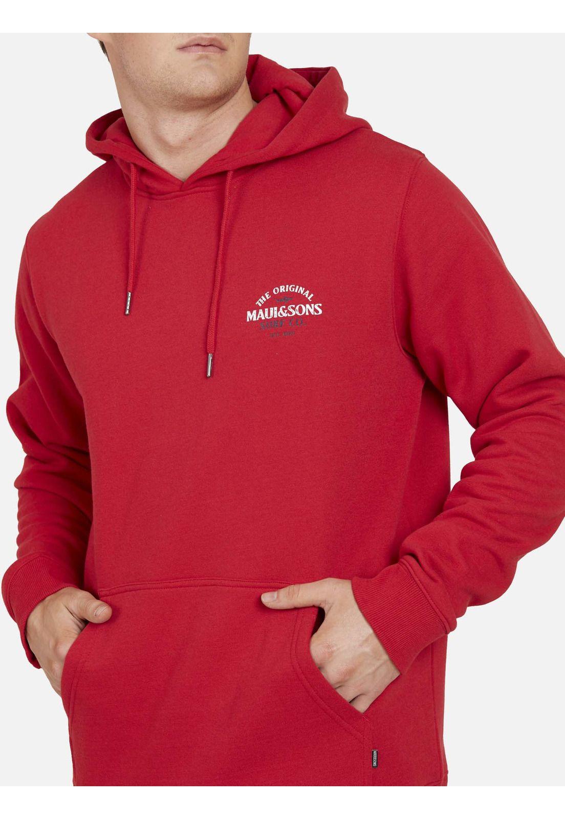 Poleron SURF SIGNS Hombre Rojo Maui and Sons-2