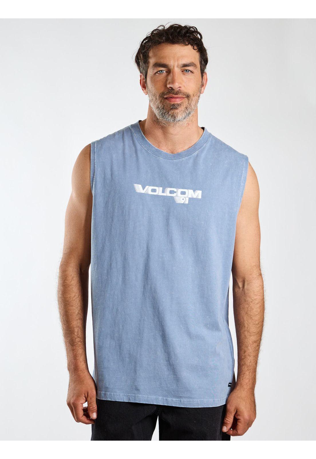 Polera SM Flux Celeste Hombre Volcom-1