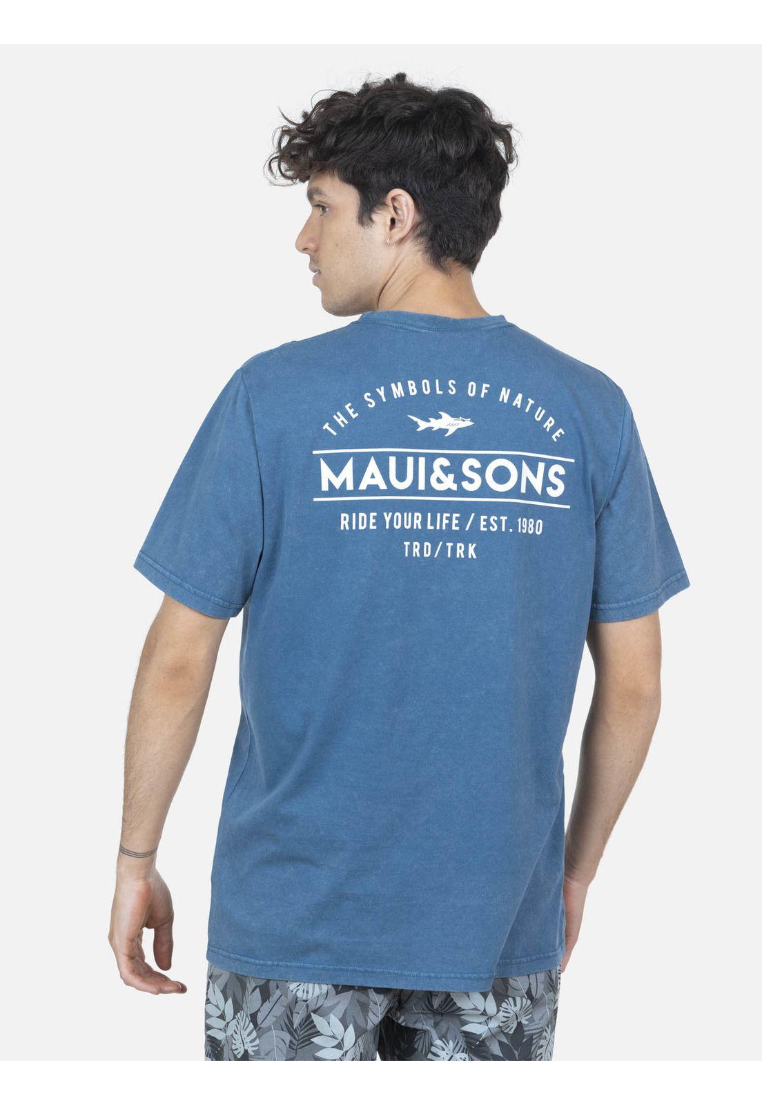 Polera Hombre Azul 5P1020-MV22 Maui And Sons-1