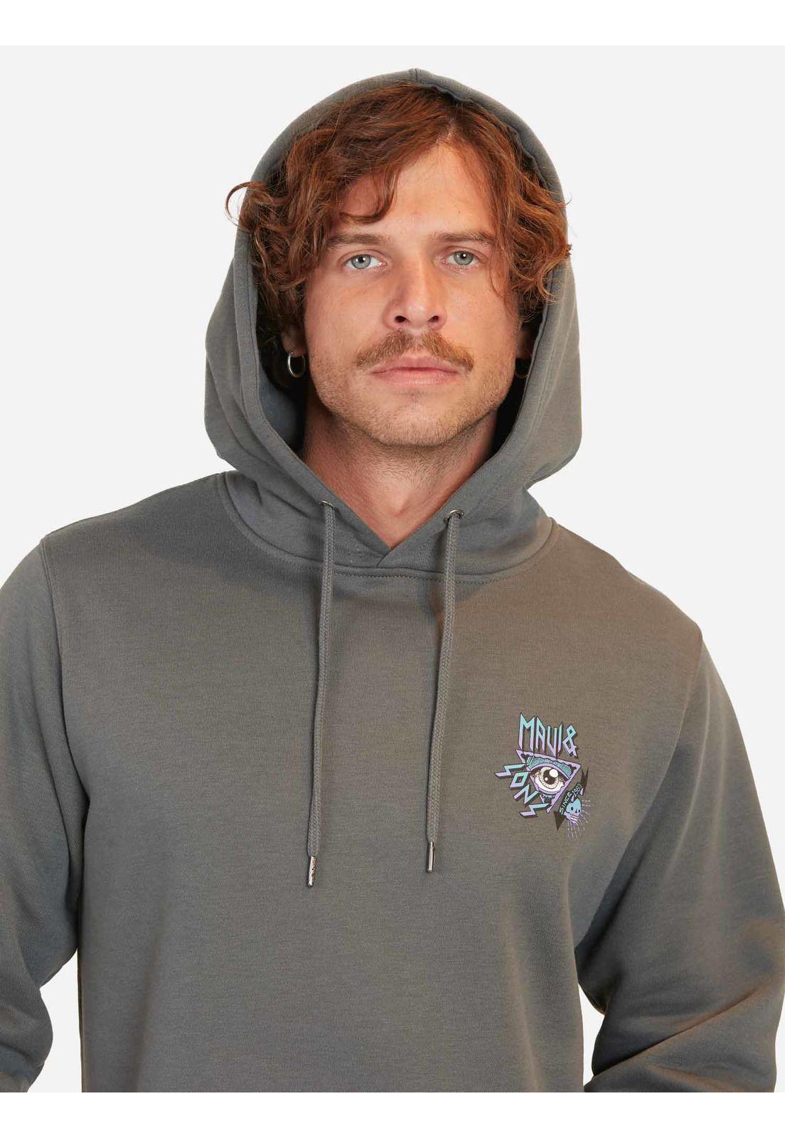 Poleron Heart Attack Gris Hombre Maui And Sons-2