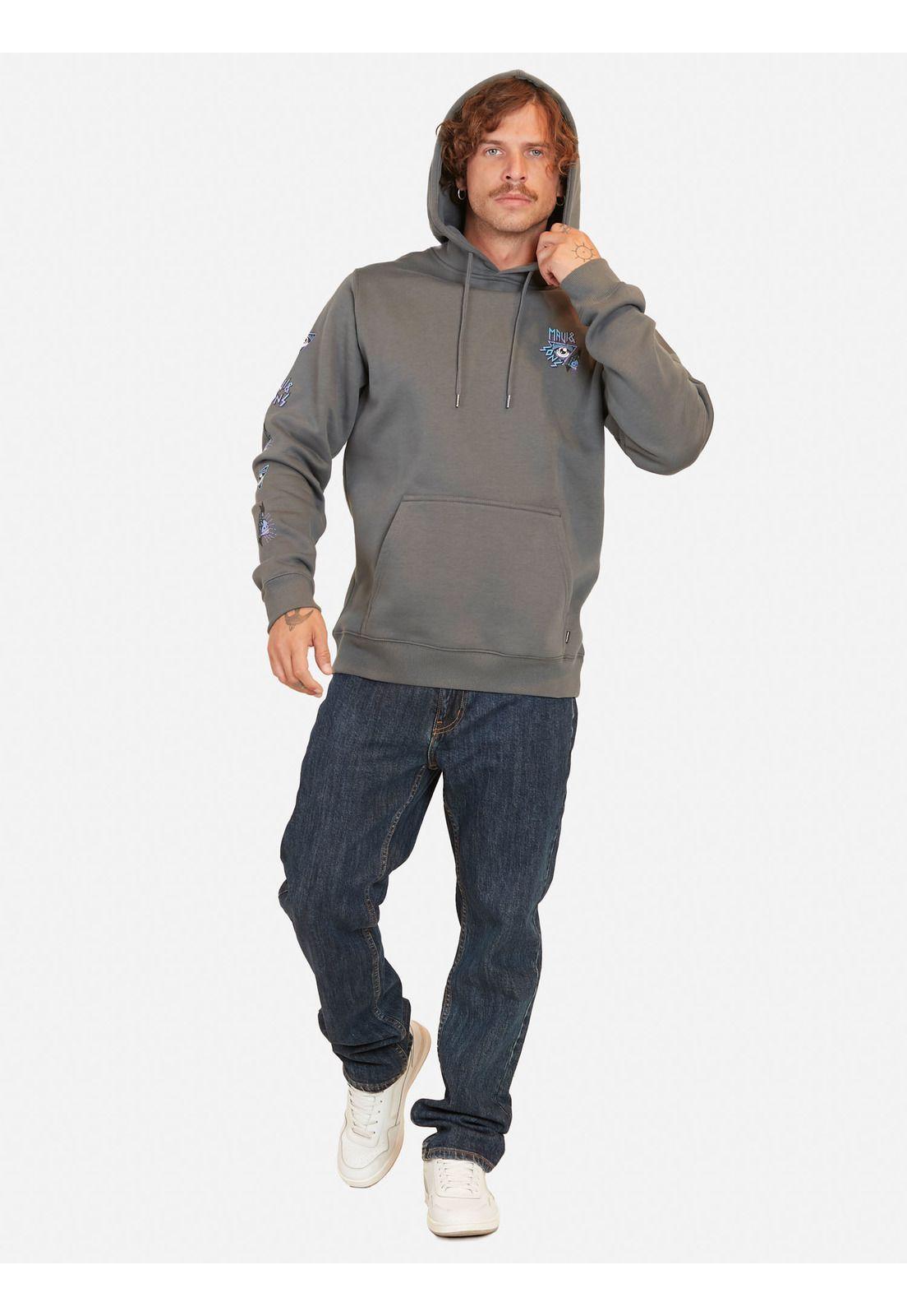 Poleron Heart Attack Gris Hombre Maui And Sons-3