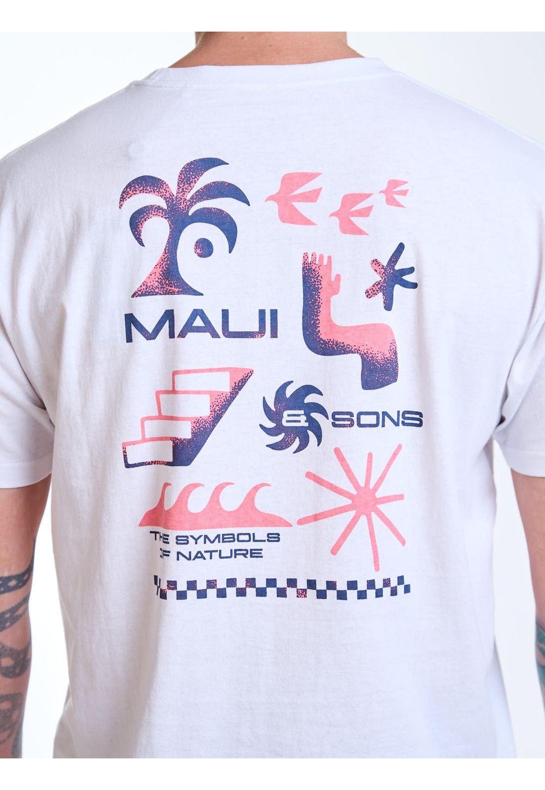 Polera MC Coast Blanco Hombre Maui and Sons-3