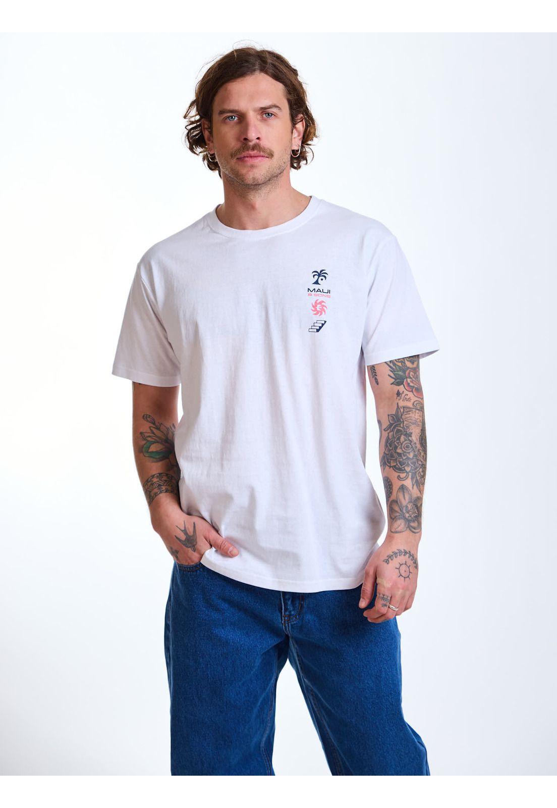 Polera MC Coast Blanco Hombre Maui and Sons-6