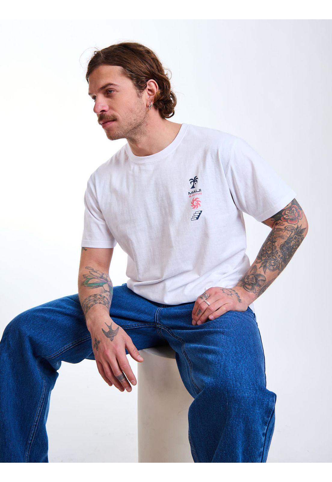 Polera MC Coast Blanco Hombre Maui and Sons-7