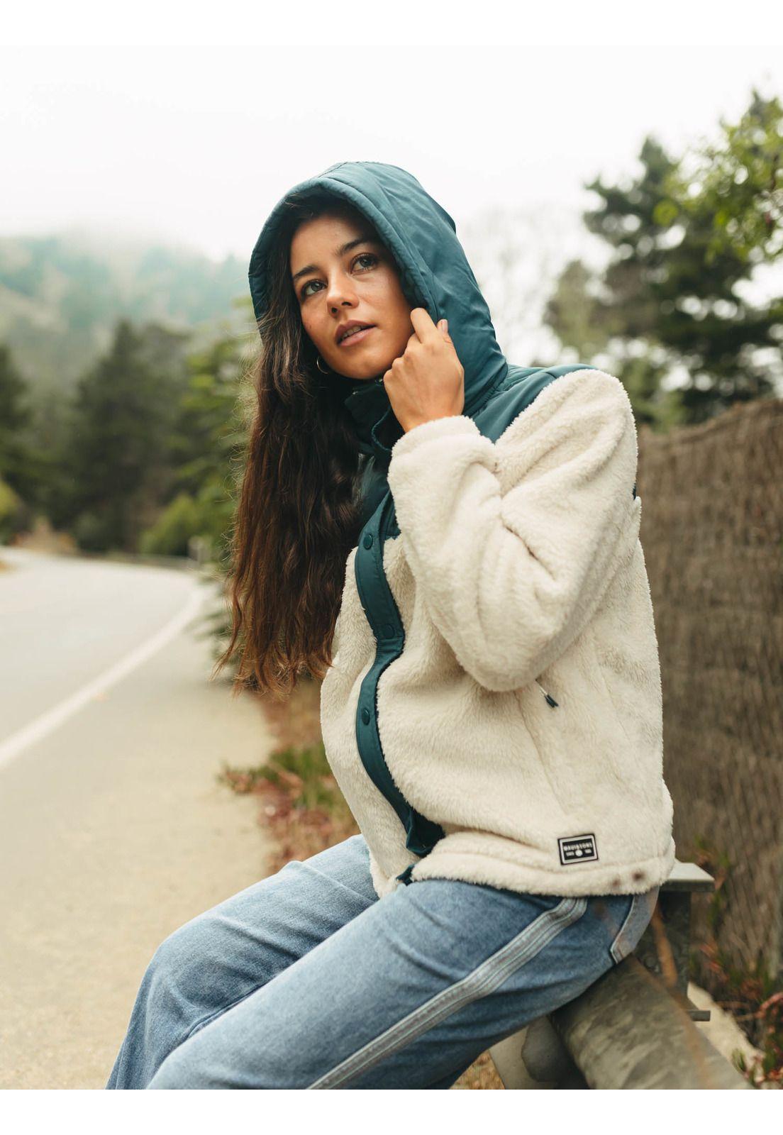 Poleron Falcon Beige Mujer Maui And Sons-2