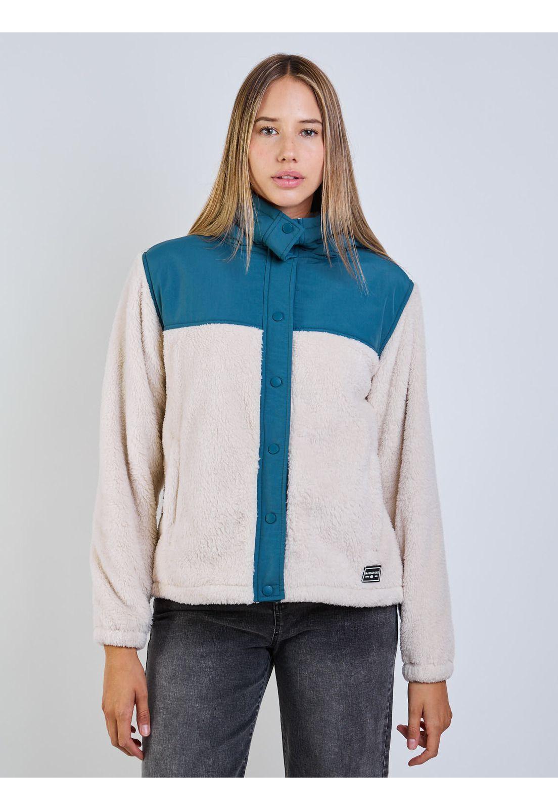 Poleron Falcon Beige Mujer Maui And Sons-3