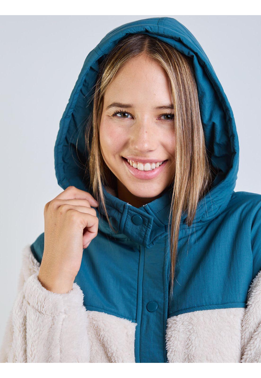 Poleron Falcon Beige Mujer Maui And Sons-5