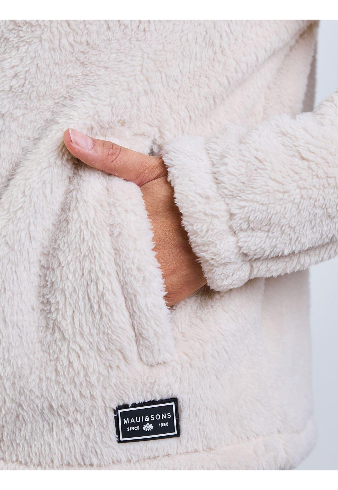 Poleron Falcon Beige Mujer Maui And Sons-6