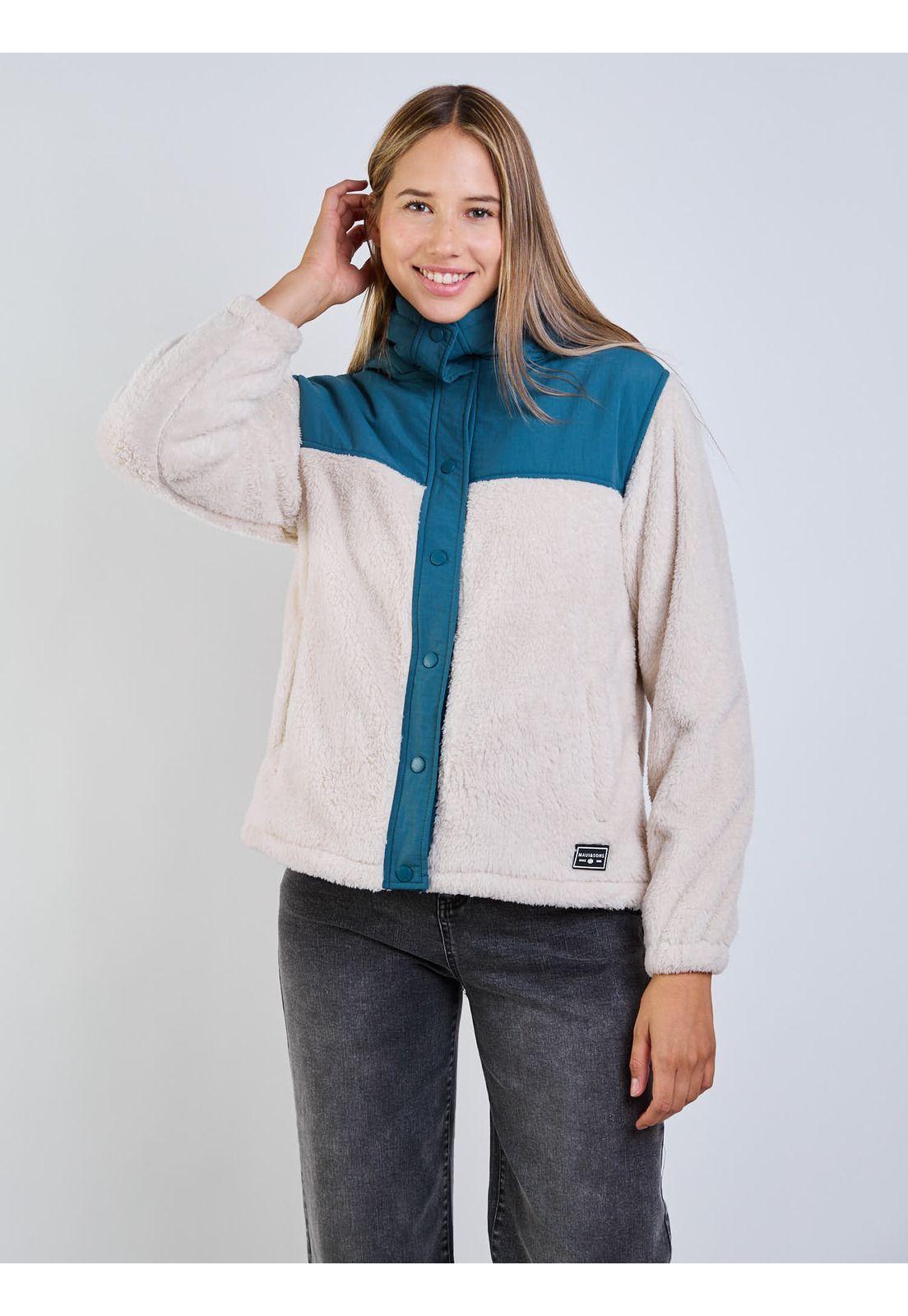 Poleron Falcon Beige Mujer Maui And Sons-7