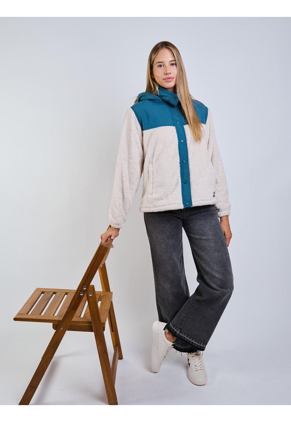 Poleron Falcon Beige Mujer Maui And Sons-8