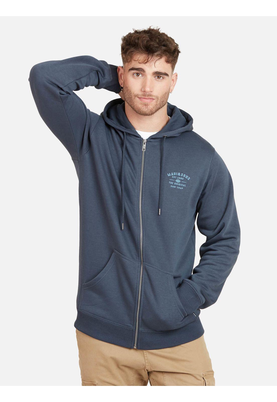 Poleron THE ORIGINAL SURF Hombre Azul Maui and Sons-0