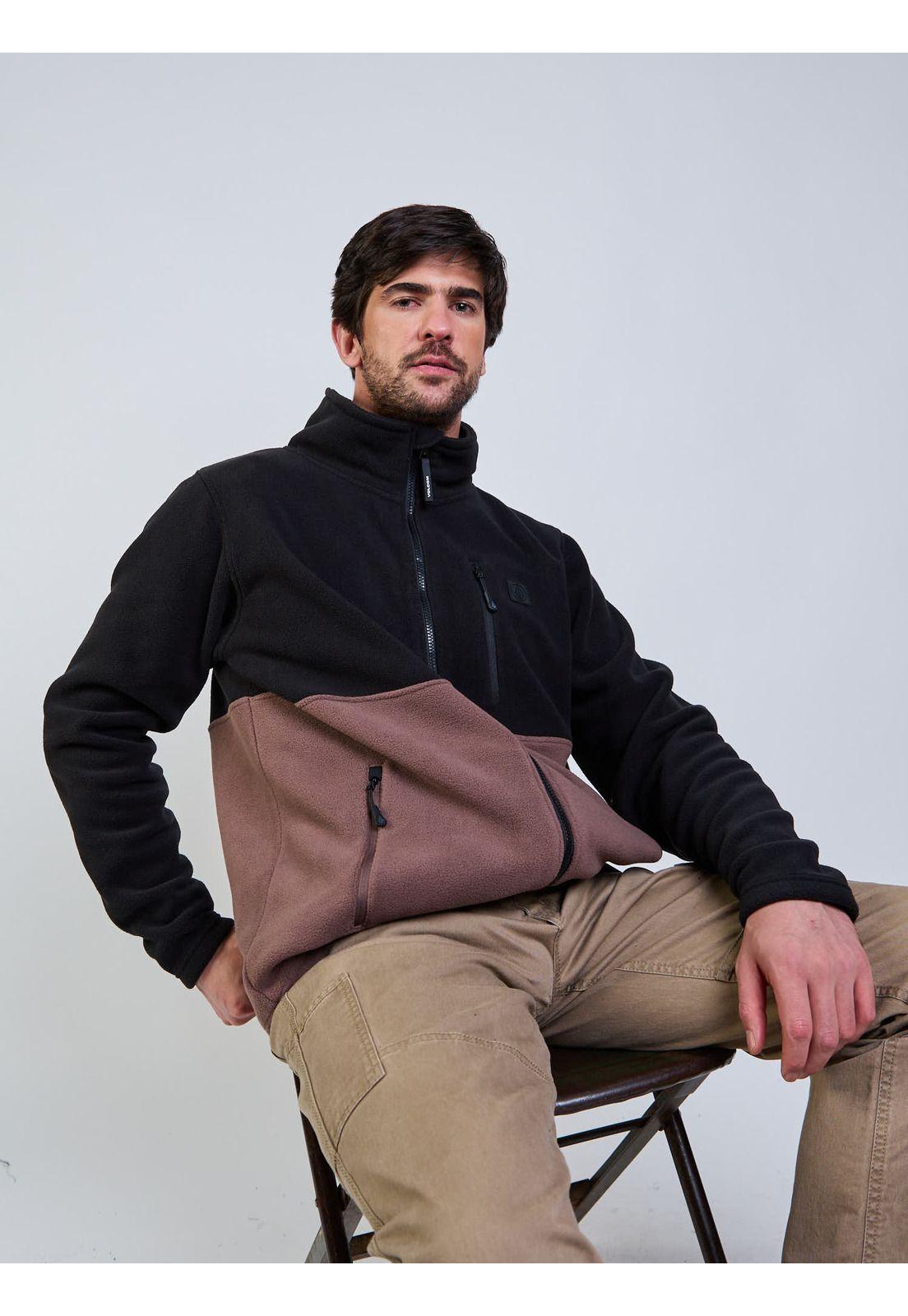 Poleron Polar Wave Dept Café Hombre Volcom-4
