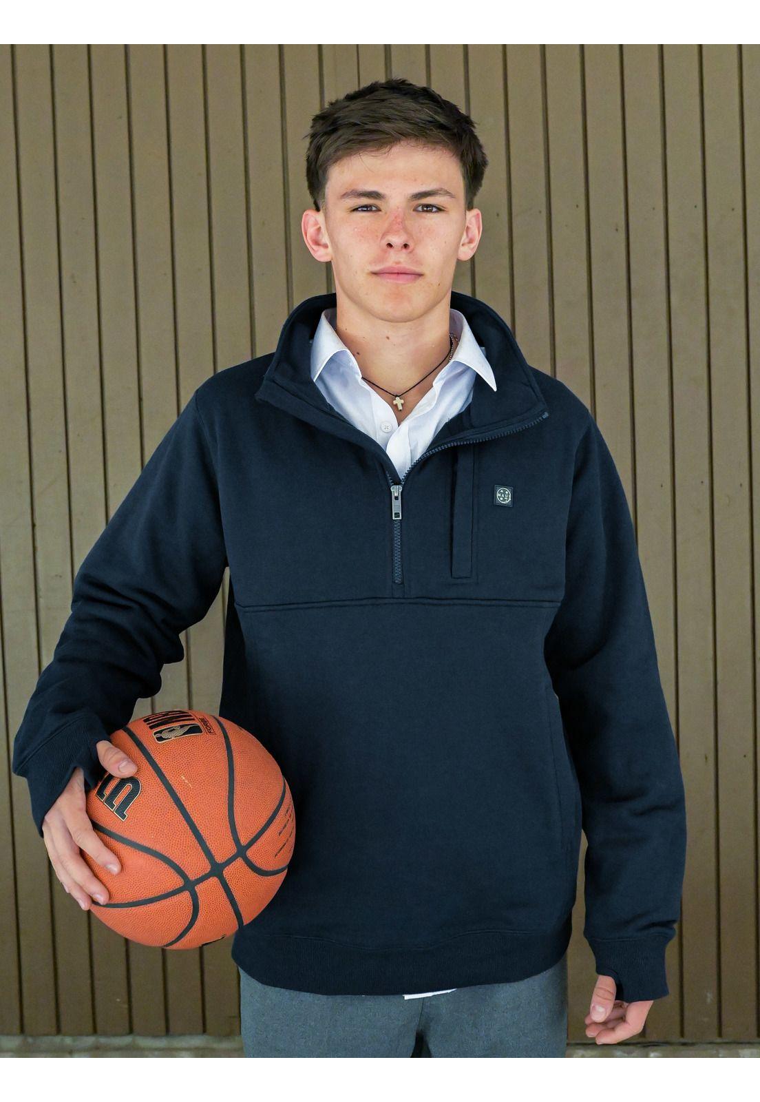 Poleron Escolar Mokai Azul Hombre Maui and sons-0