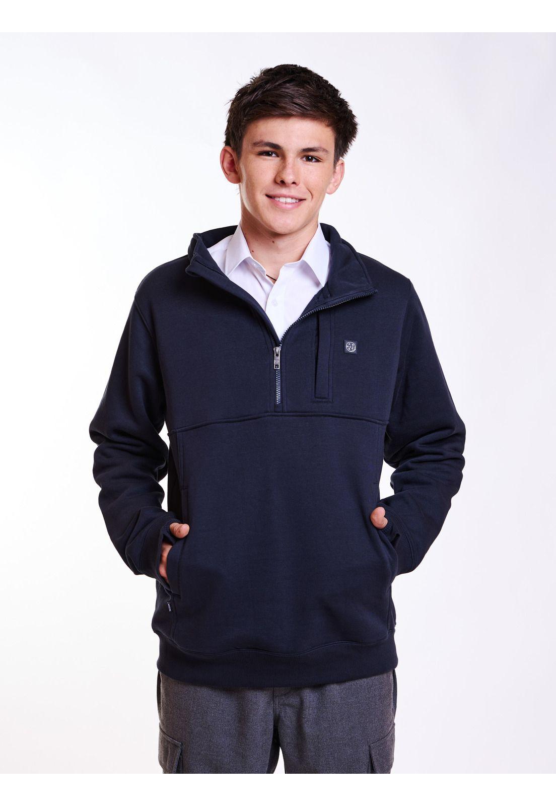 Poleron Escolar Mokai Azul Hombre Maui and sons-4