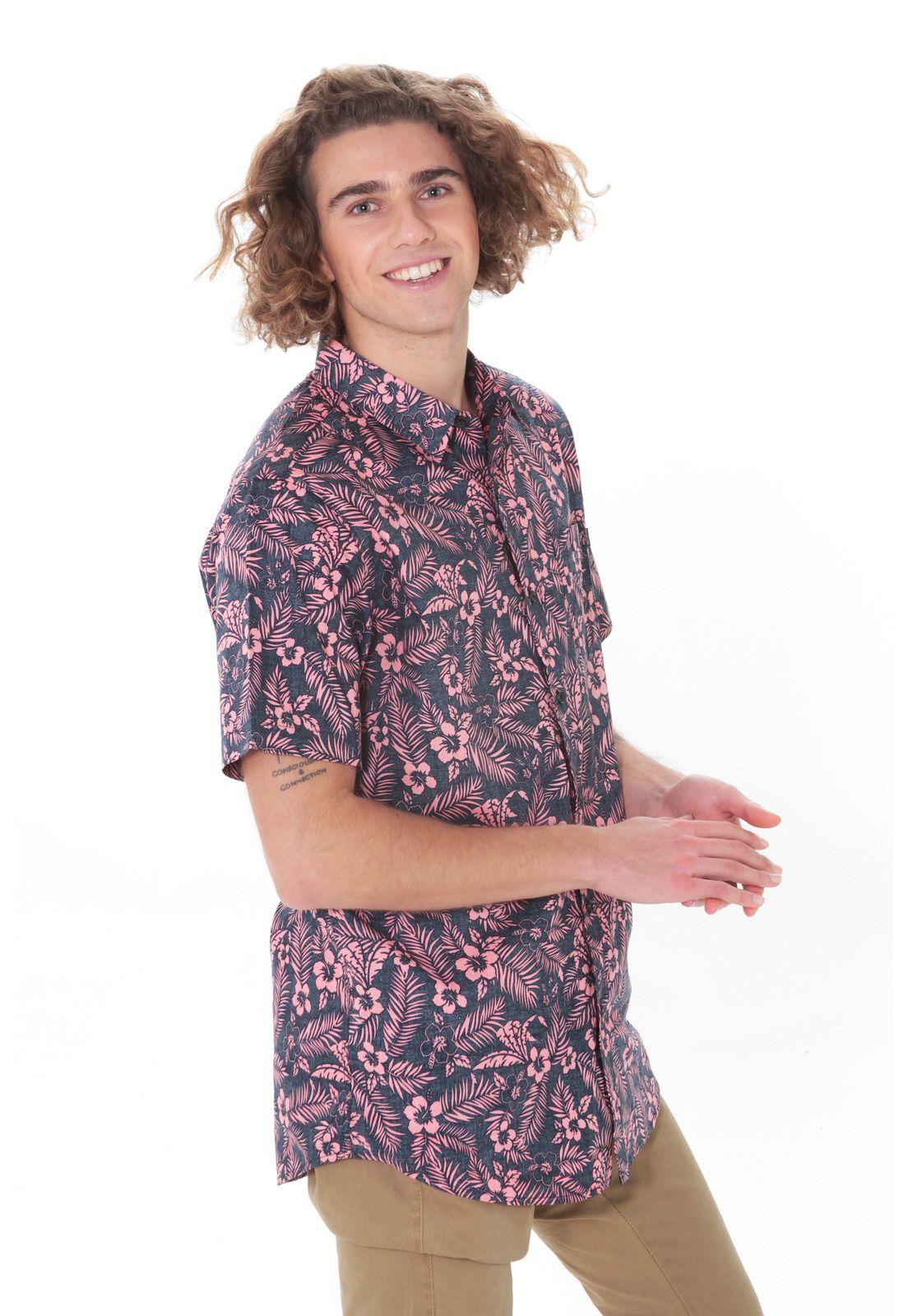 Camisa M/C Hombre 5C1122-MV21 Gris-3