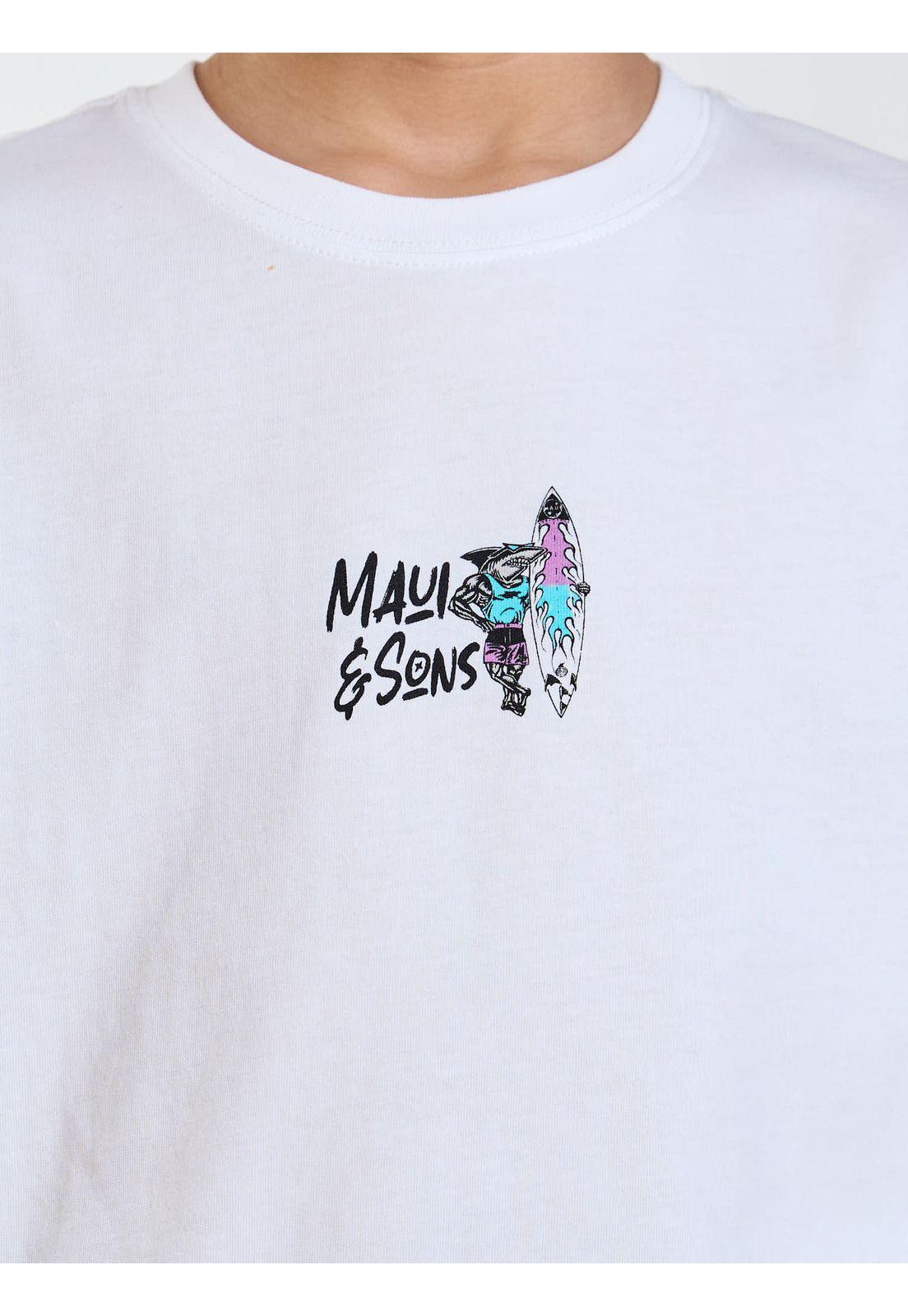 Polera MC Malibu Blanco Infantil Maui and Sons-5