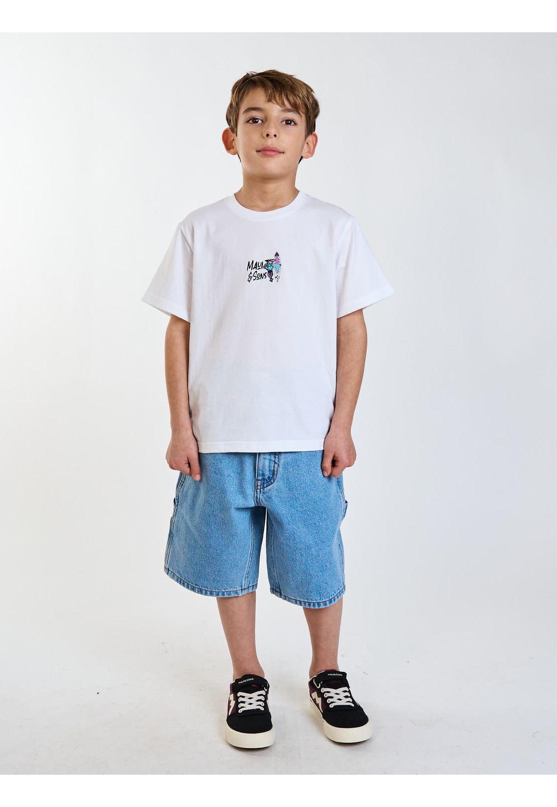 Polera MC Malibu Blanco Infantil Maui and Sons-6