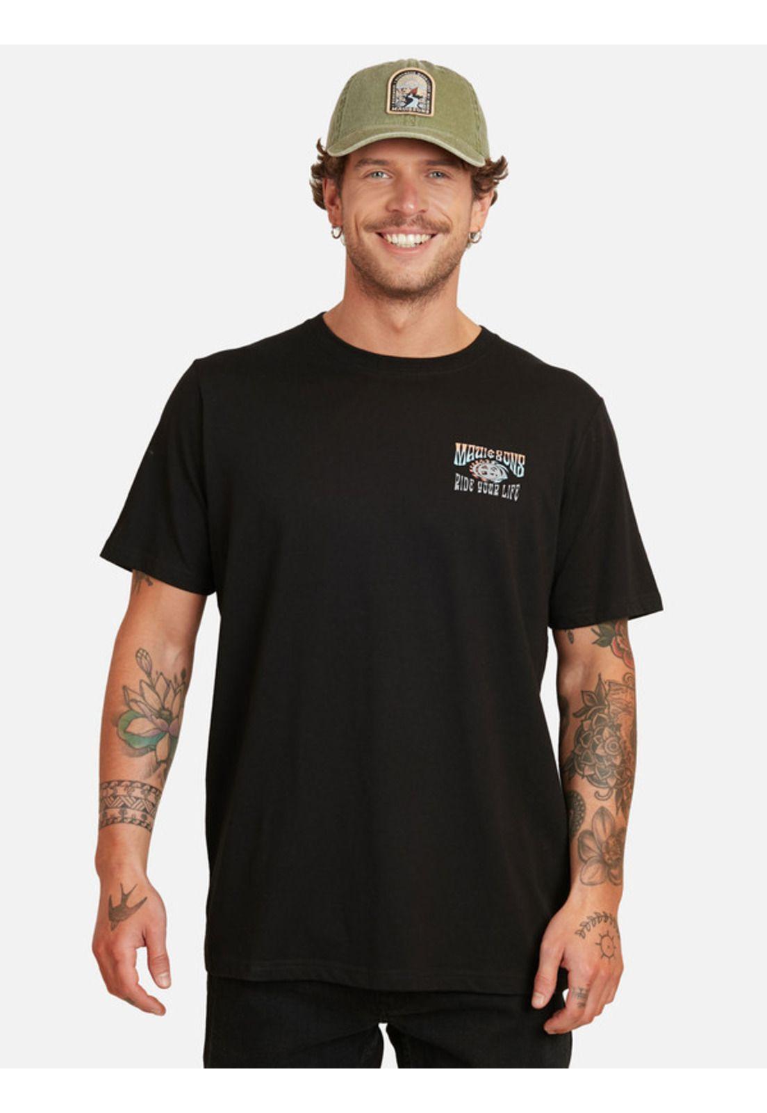 Polera Noveau & Sons Ss Tee Hombre Negro Maui And Sons-0