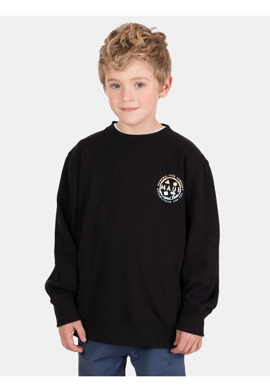 Poleron CR Kailo Negro Infantil Maui And Sons-0