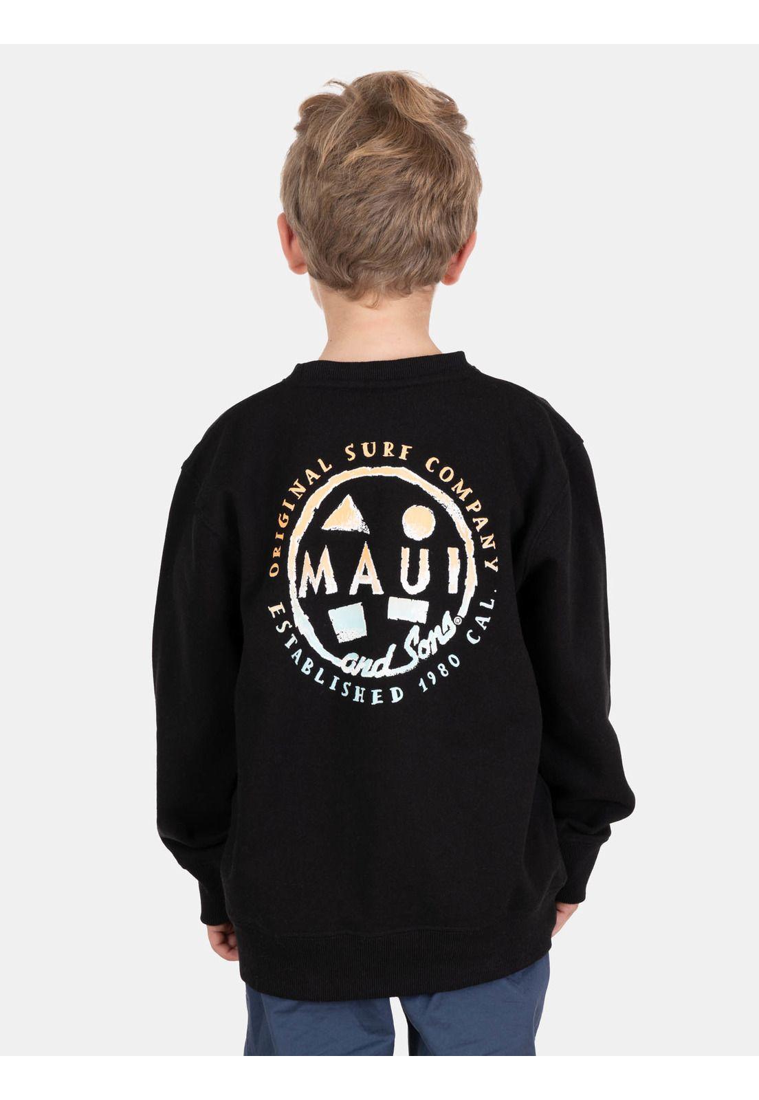 Poleron CR Kailo Negro Infantil Maui And Sons-1