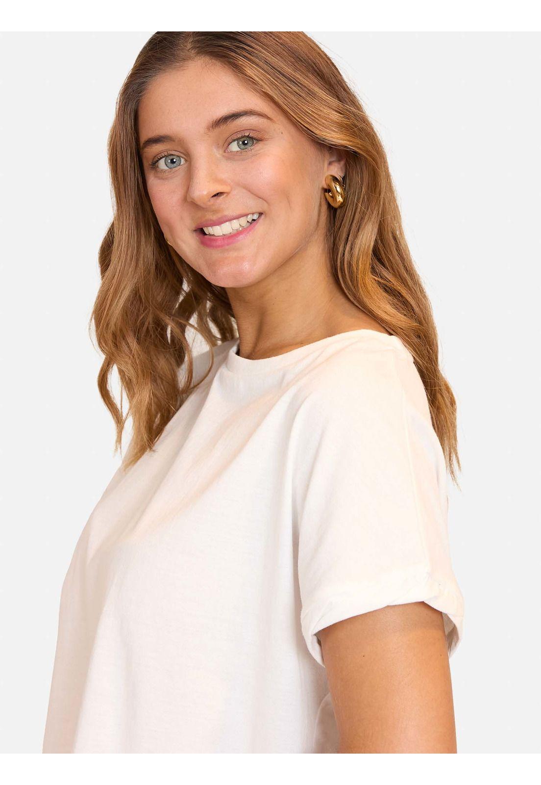 Polera MC Ontario Blanco Mujer Maui And Sons-3