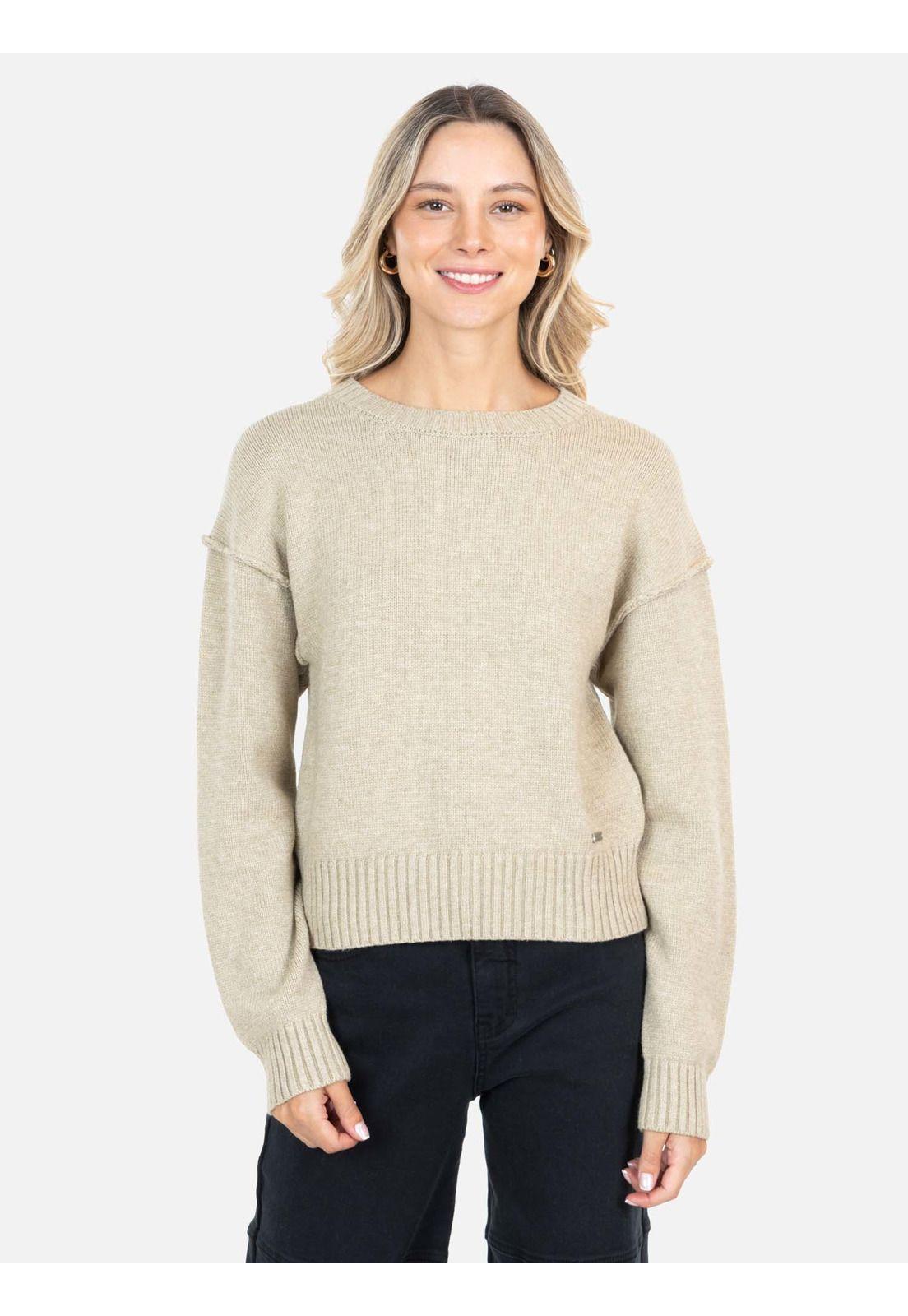 Sweater Luauva Beige Mujer Maui And Sons-0