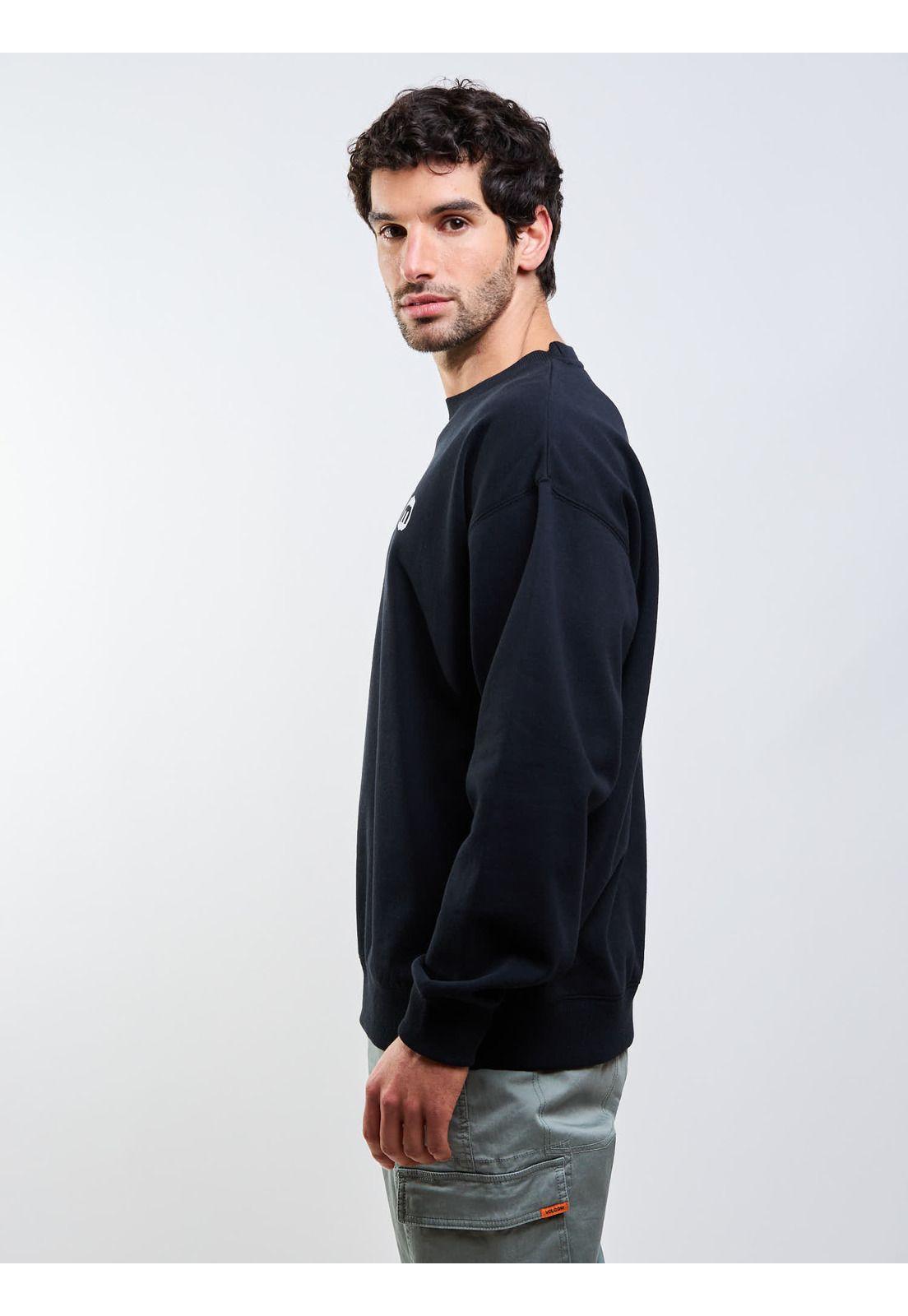 Poleron CR Windward Crew Negro Hombre Volcom-2