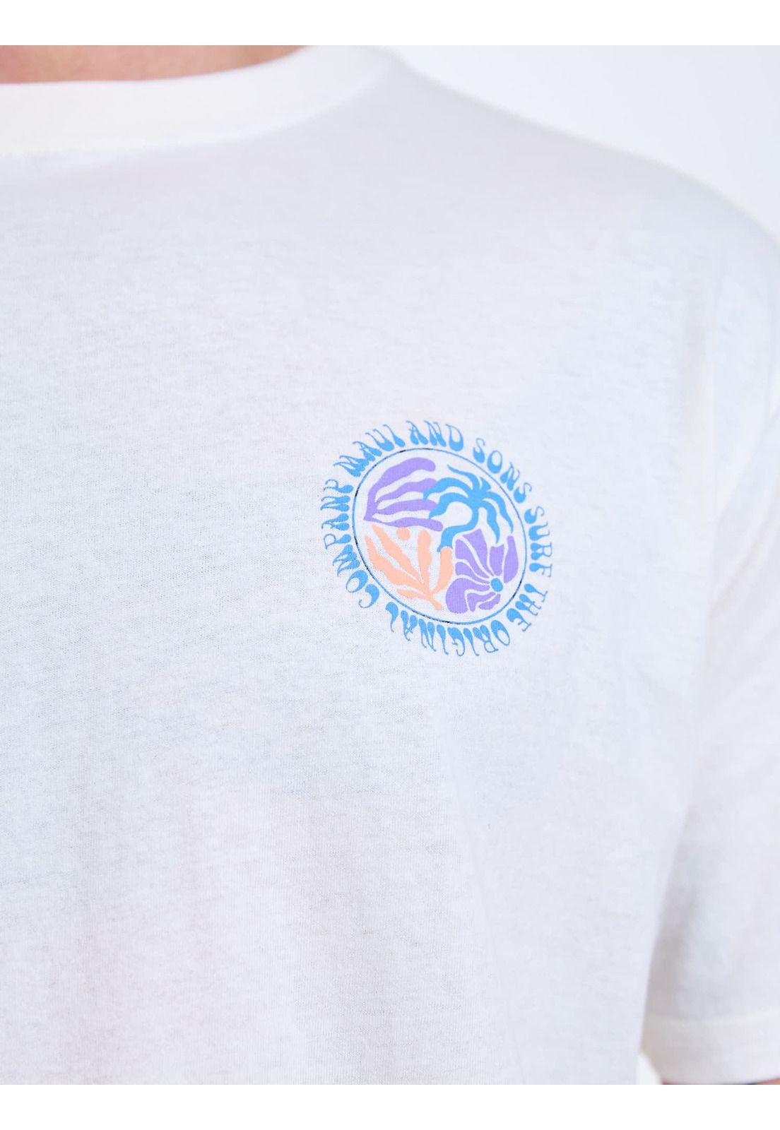 Polera MC Ocean Blanco Hombre Maui and Sons-5