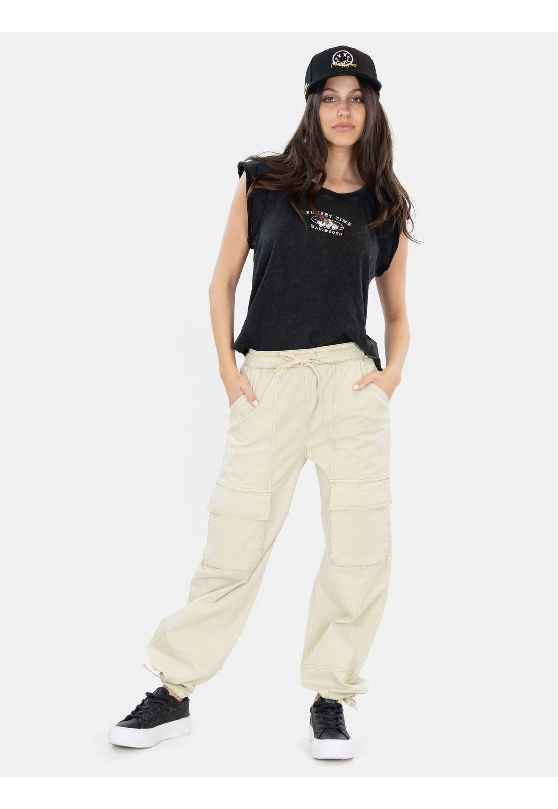 Pantalon Patry Beige Mujer Maui And Sons-1