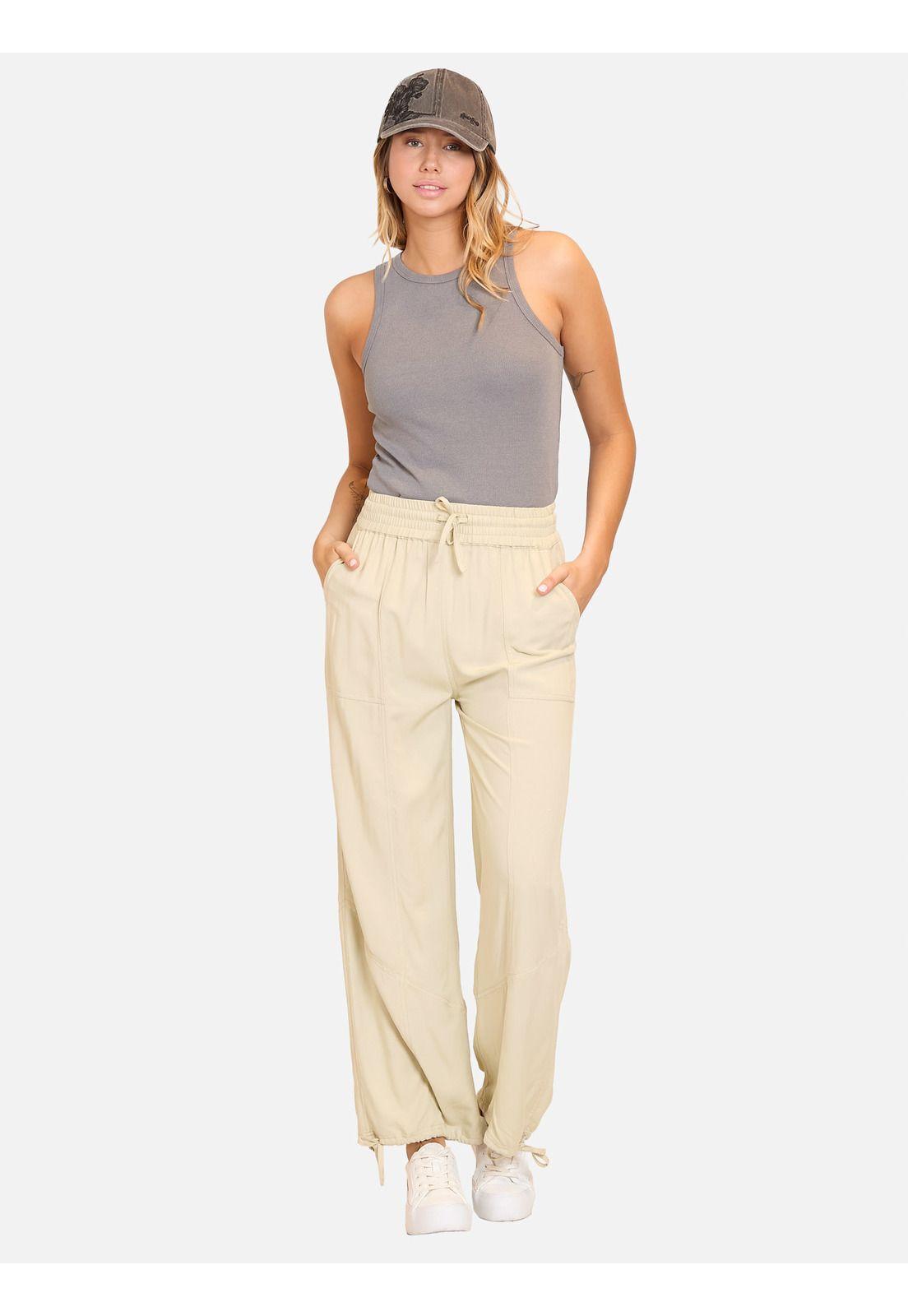 Pantalon Playero Pebble Beige Mujer Maui And Sons-2