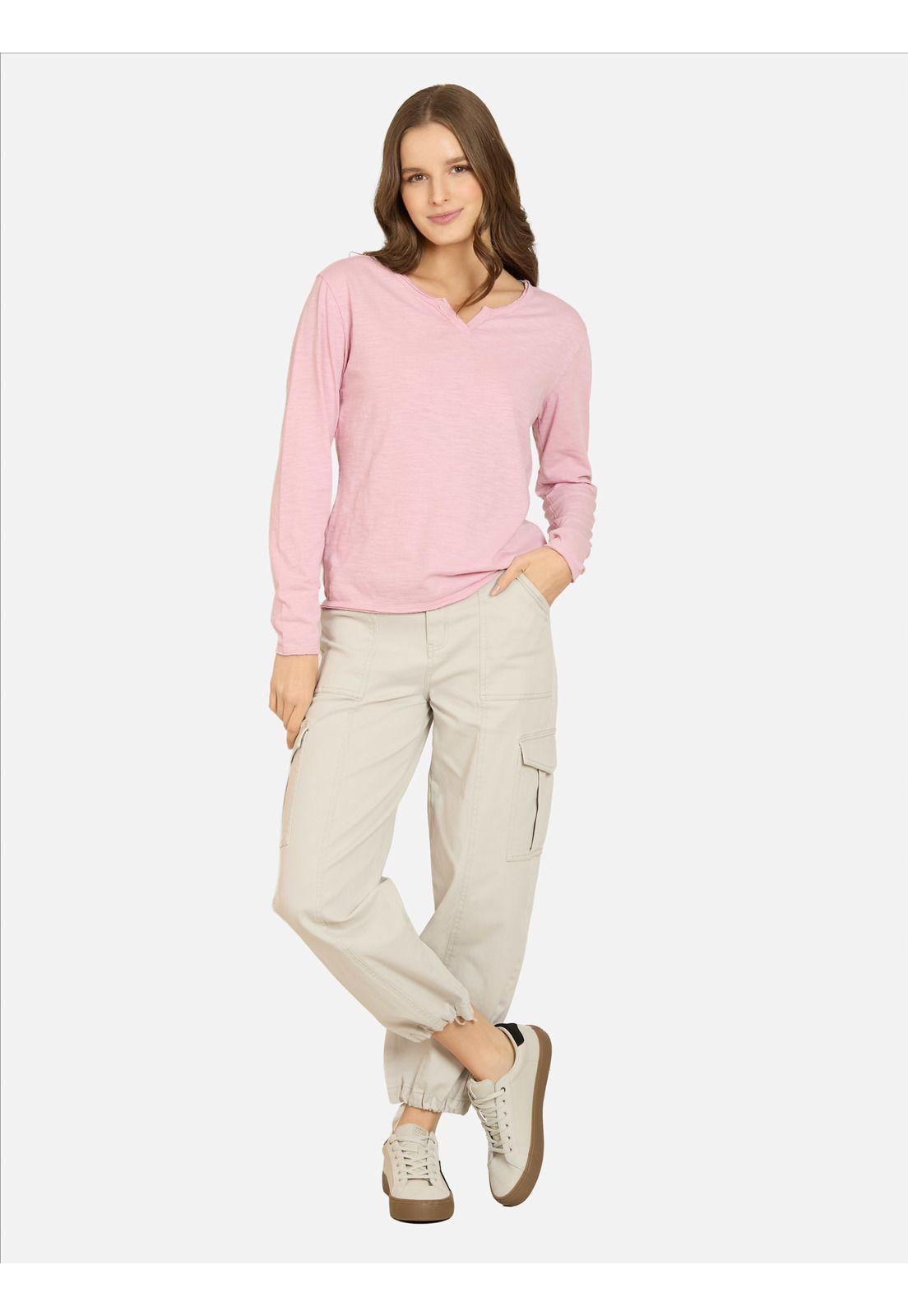 Polera ML Kalani Rosado Mujer Maui And Sons-3