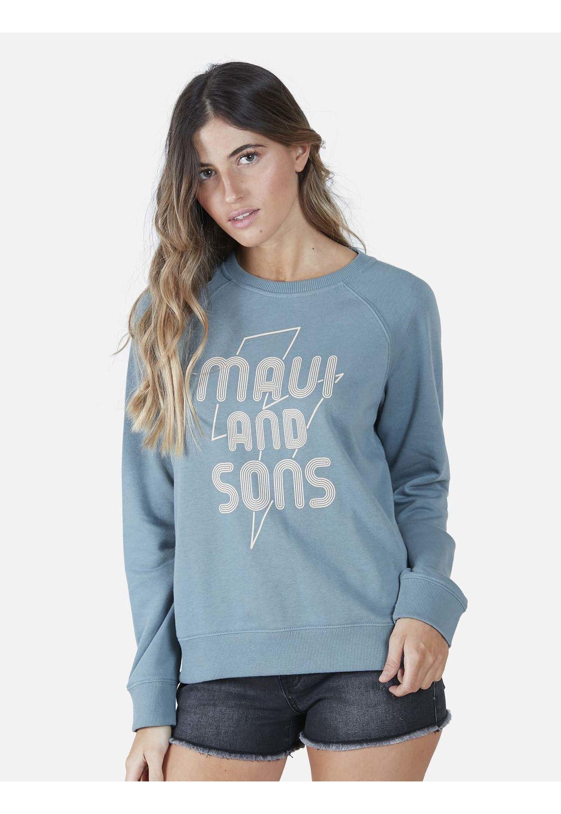 Poleron  Mujer Azul 5O642-WV22 Maui And Sons-0