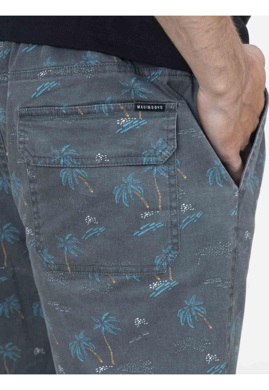 Bermuda Jogger Hombre Gris 5B817-MV22 Maui And Sons-2