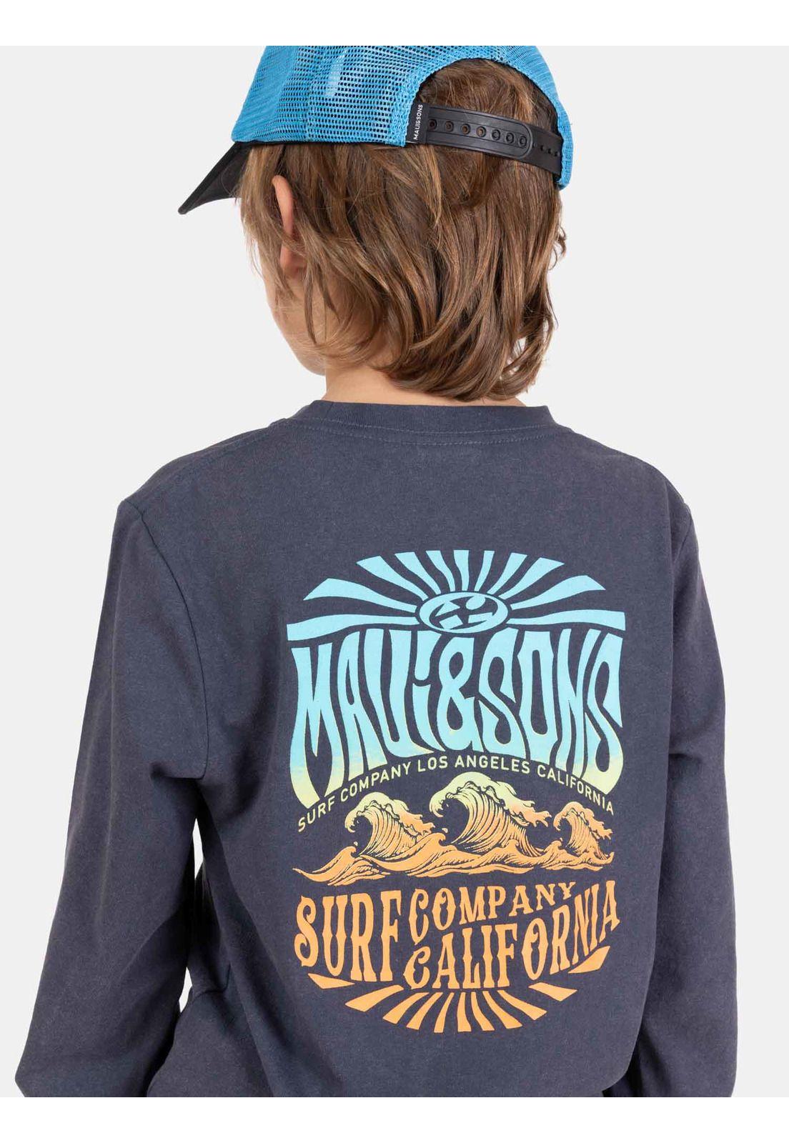 Polera Splashy ML Azul Infantil Maui And Sons-2