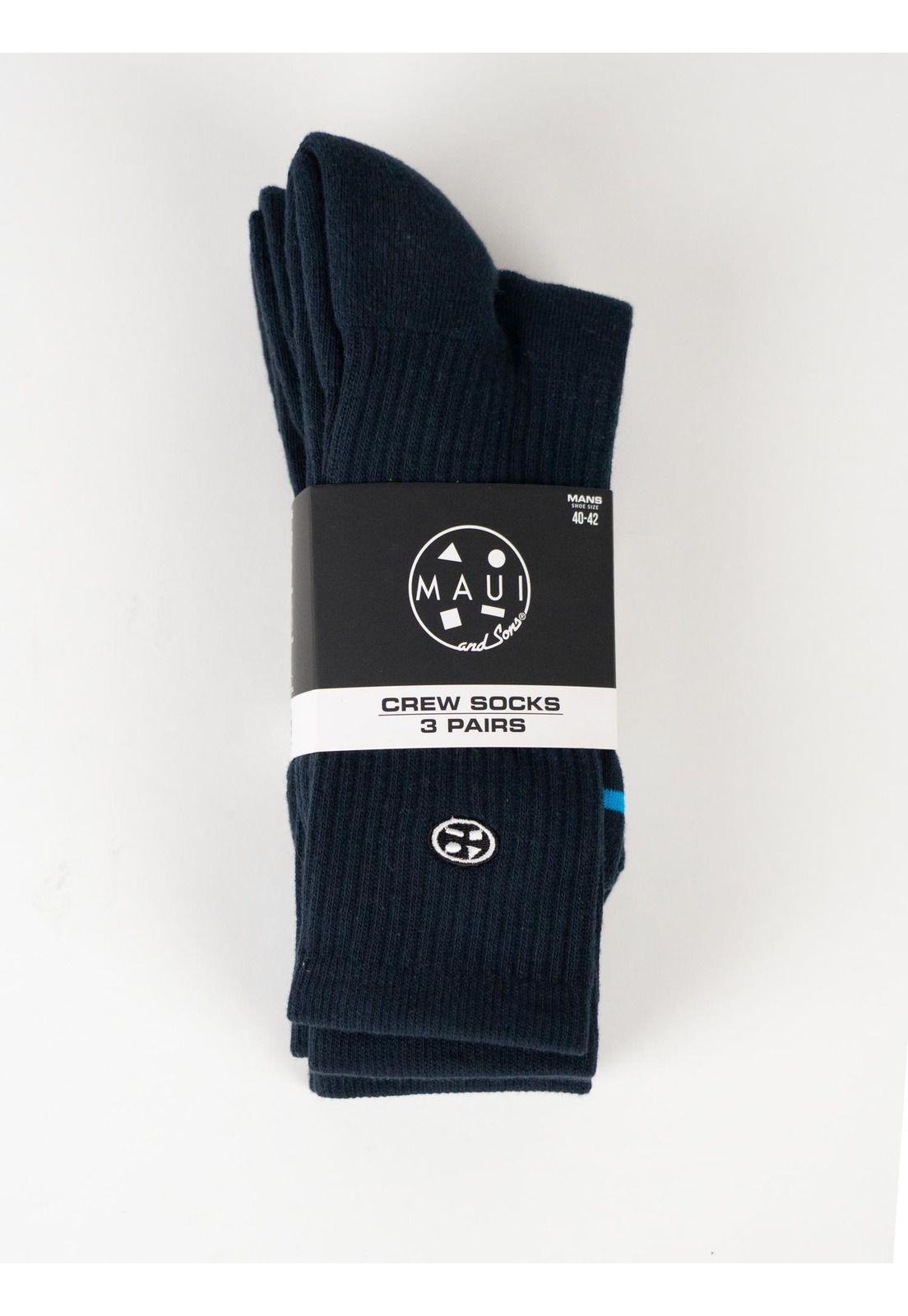 Pack de 3 Calcetines Reeflow Azul Maui And Sons-1