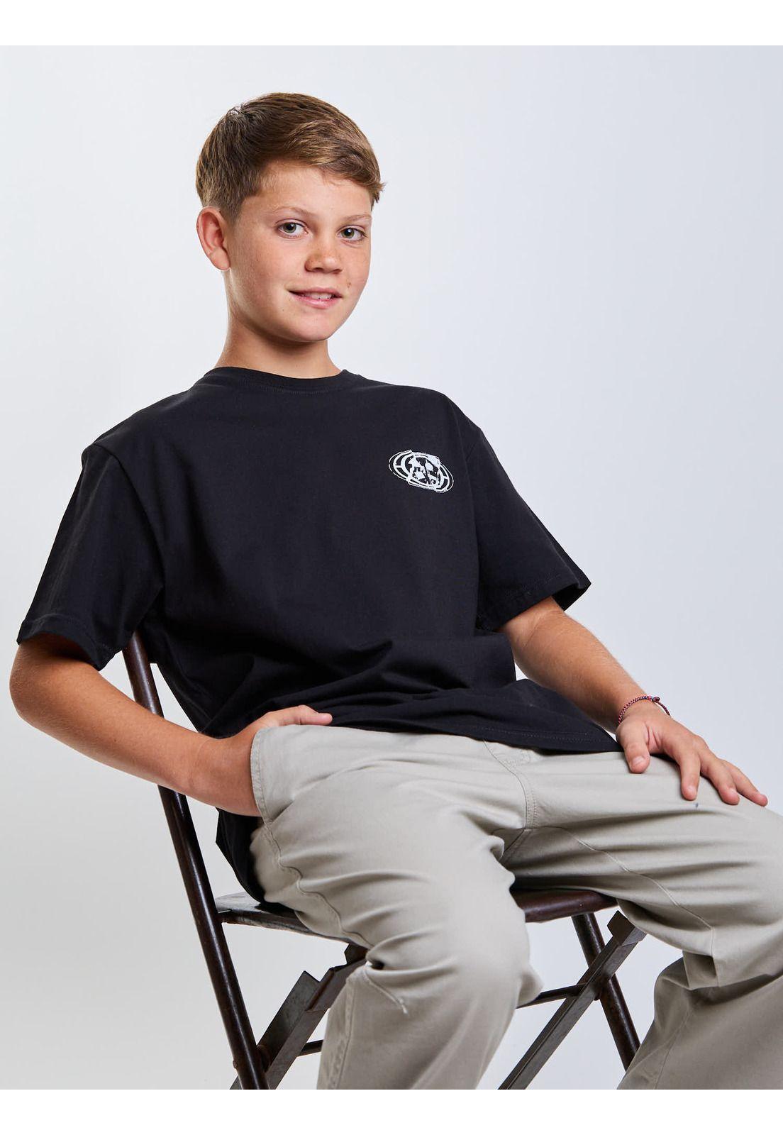 Polera MC Miru Negro Infantil Maui And Sons-5