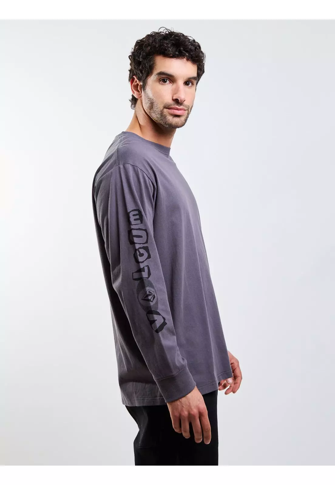 Polera ML Povj Gris Hombre Volcom-2