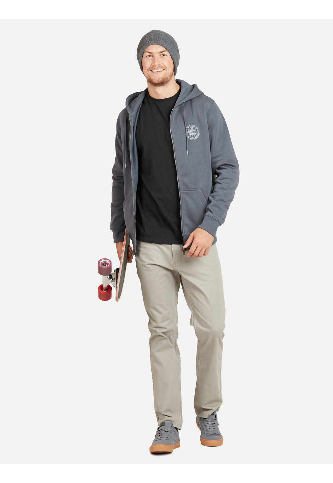 Poleron LAX RIDE YOUR LIFE FZ Hombre Gris Maui and Sons-2