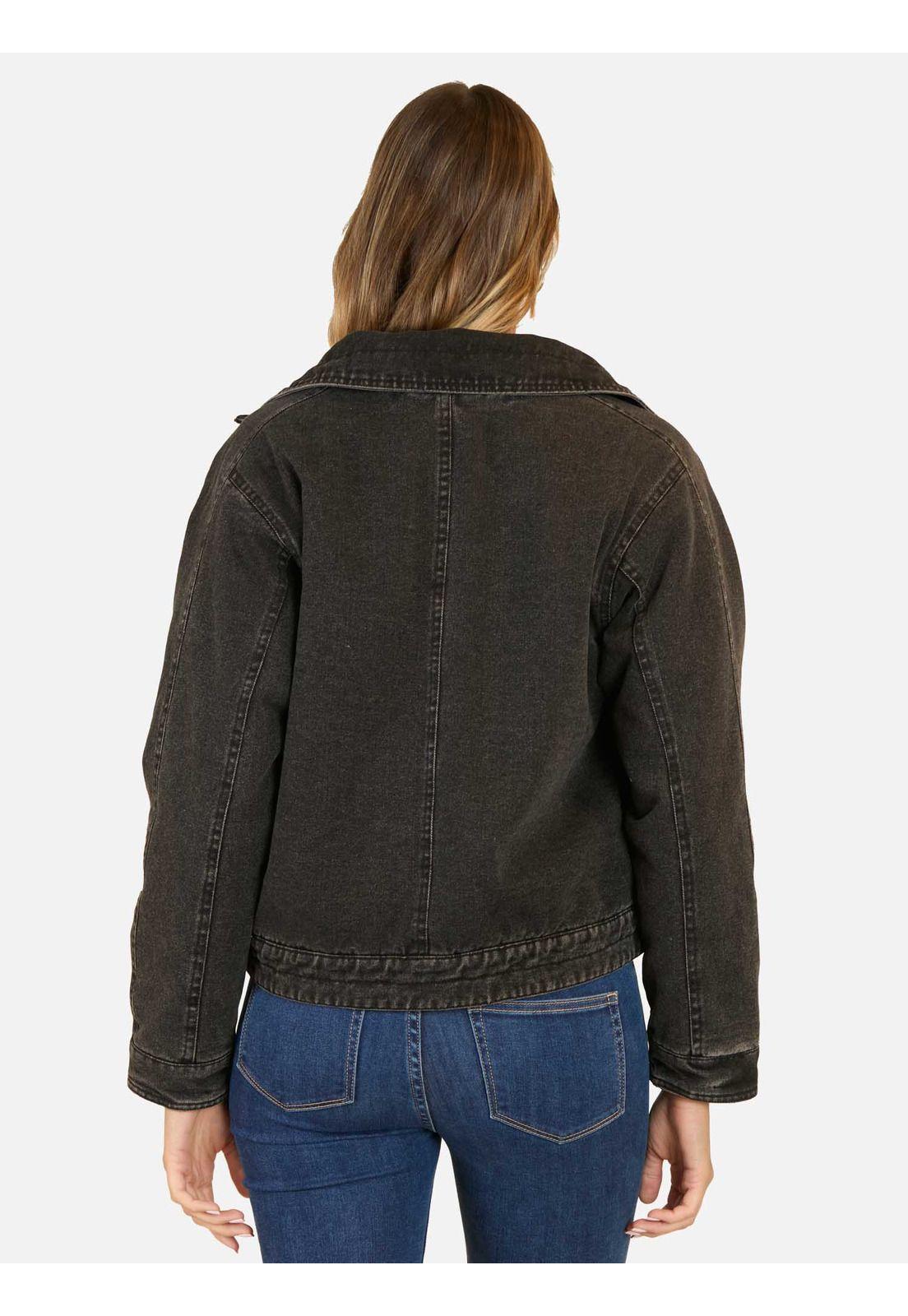 Chaqueta Pegaso Negro Mujer Maui And Sons-1