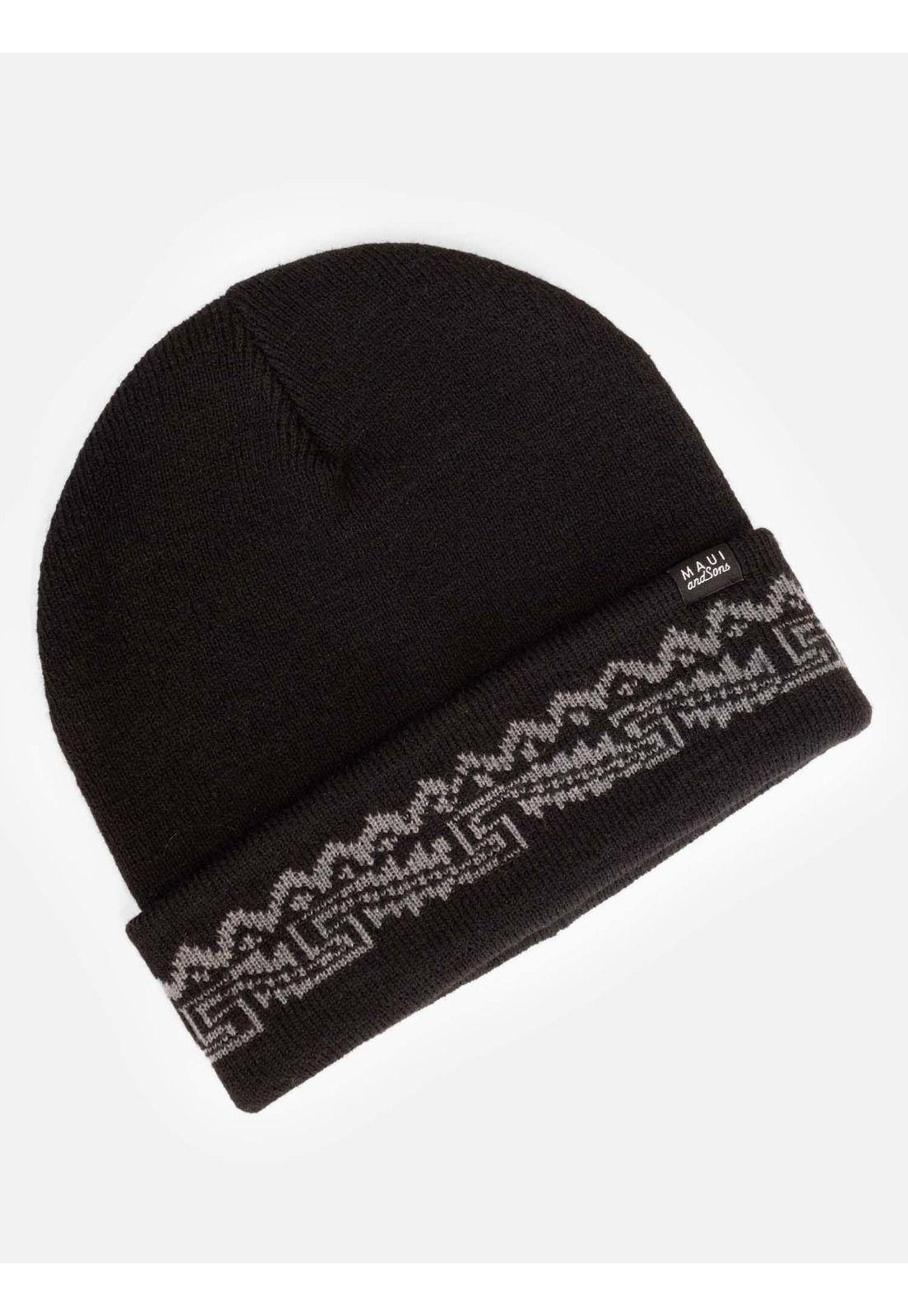 Gorro Tahití Negro Hombre Maui And Sons-2