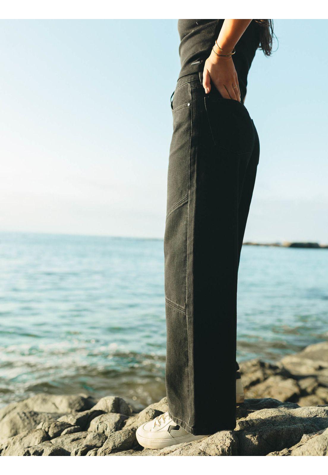 Pantalon Ocevi Negro Mujer Maui And Sons-1