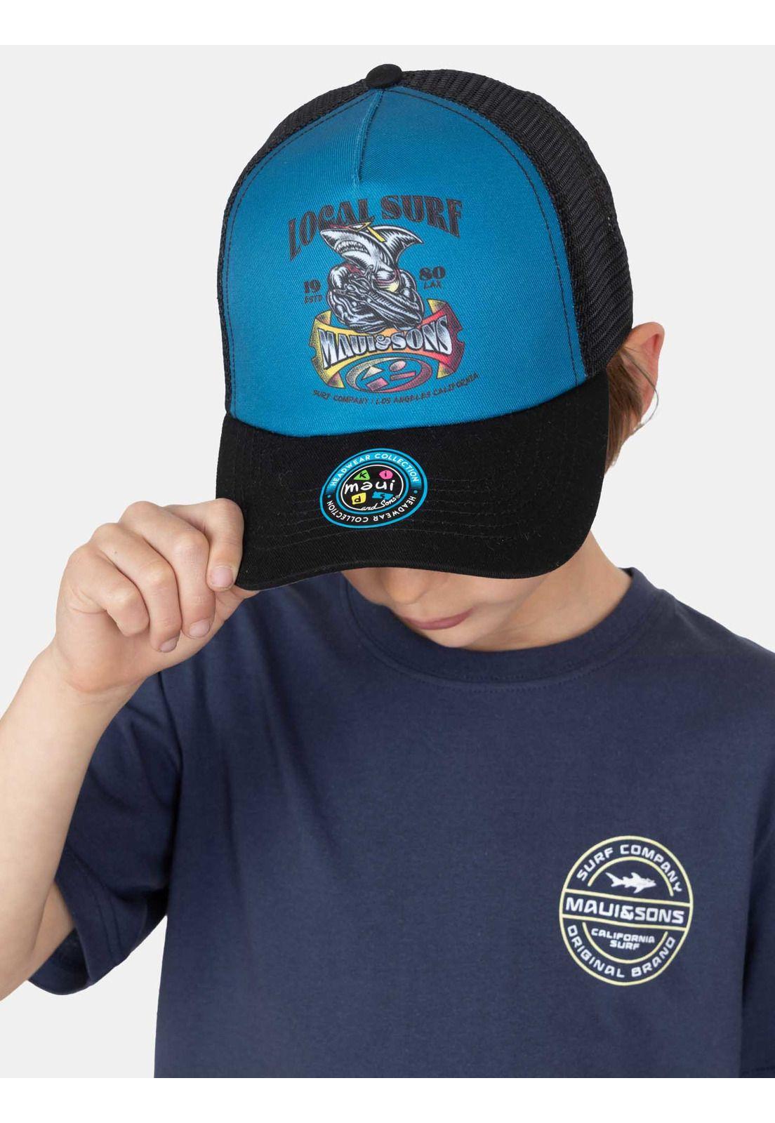 Polera MC SeaTribe Azul Infantil Maui And Sons-2