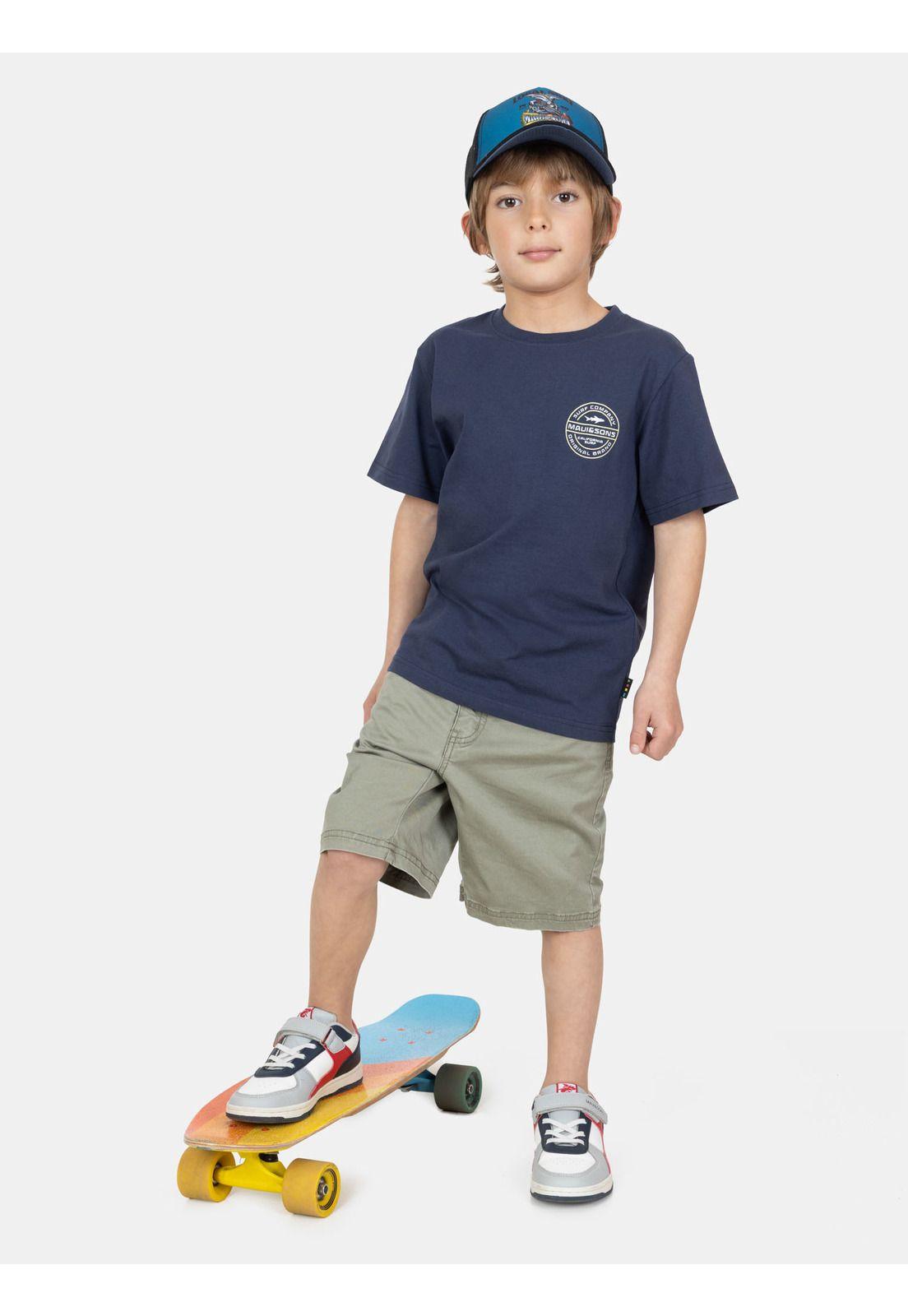 Polera MC SeaTribe Azul Infantil Maui And Sons-3