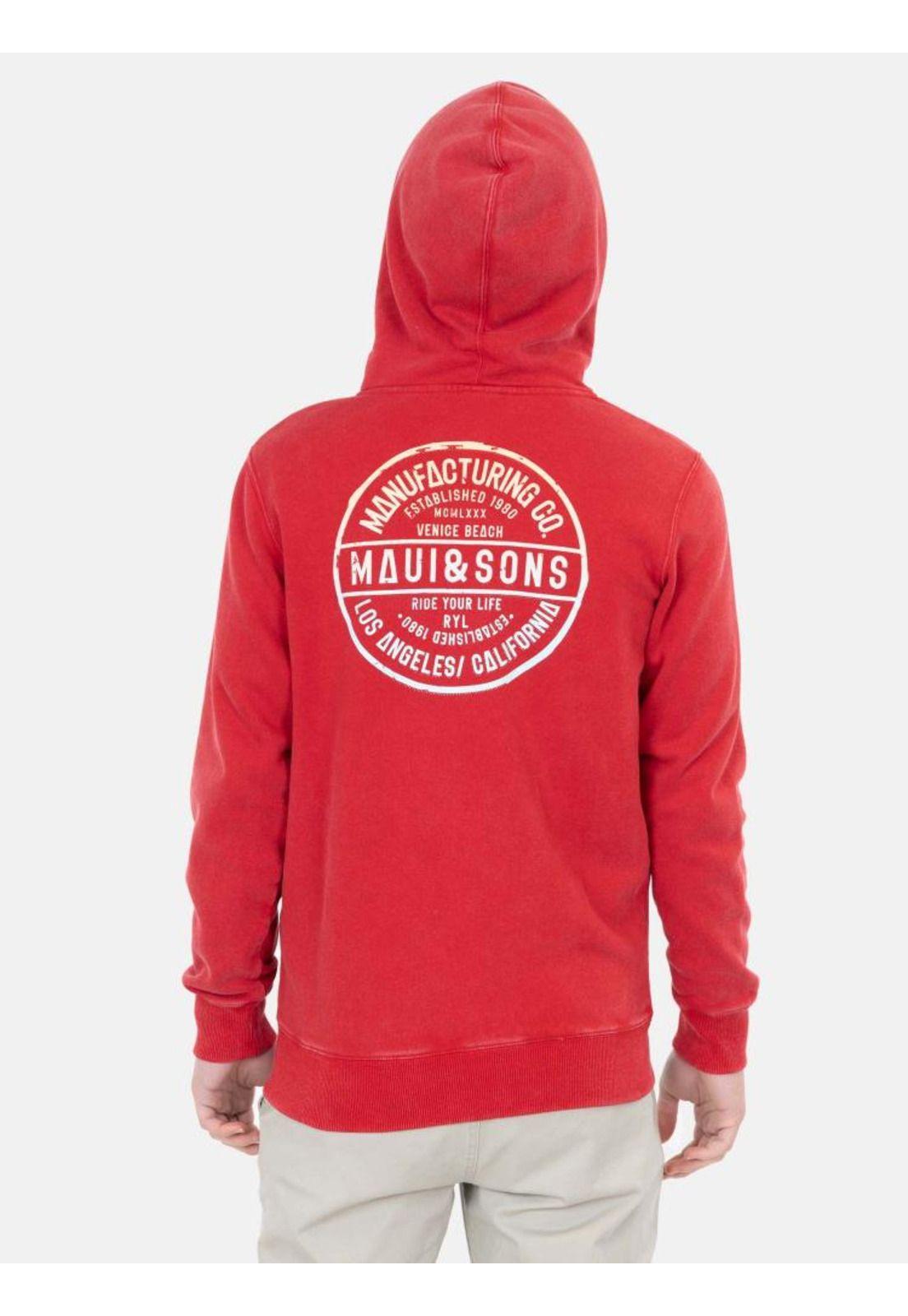 Poleron FZ Horizon Rojo Infantil Maui and Sons-1