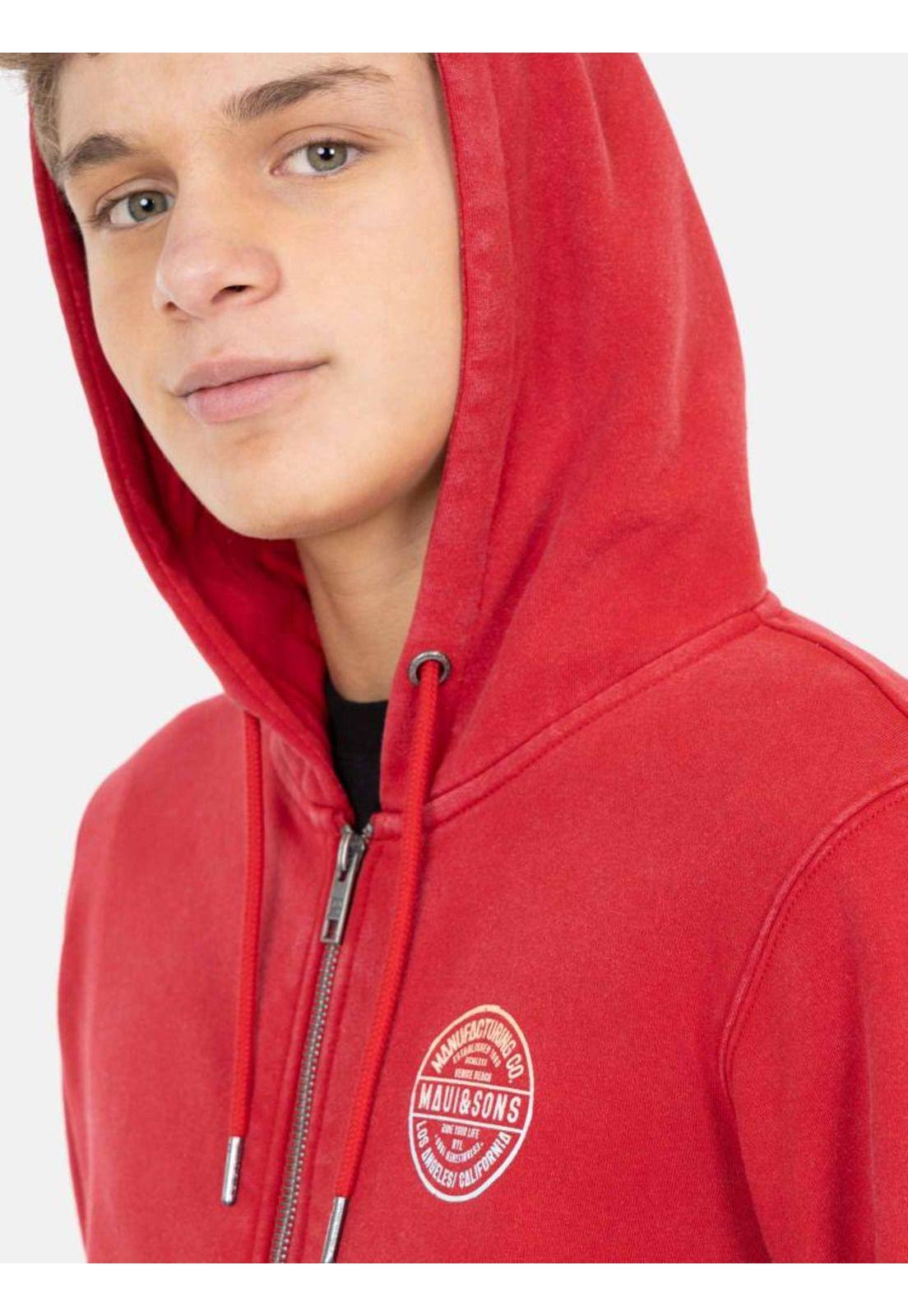 Poleron FZ Horizon Rojo Infantil Maui and Sons-2