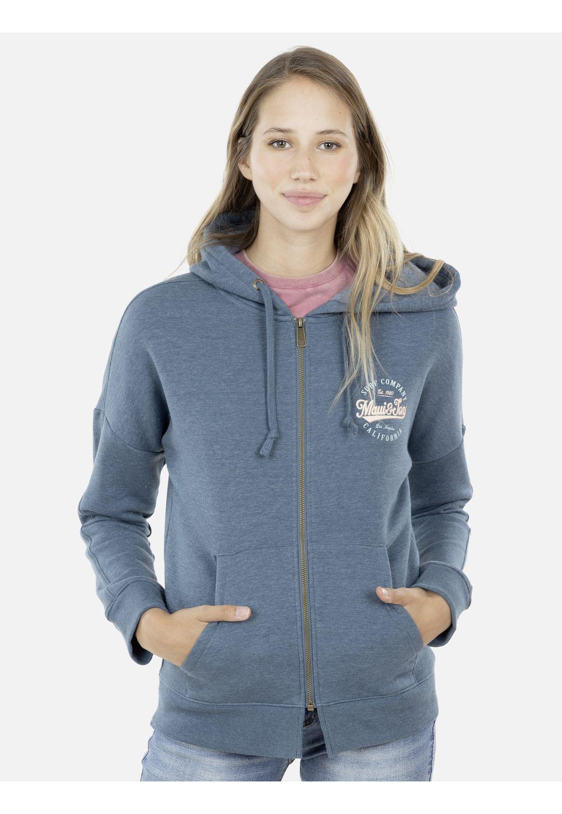 Poleron Mujer 5O234-WI21 Azul Maui and Sons-0