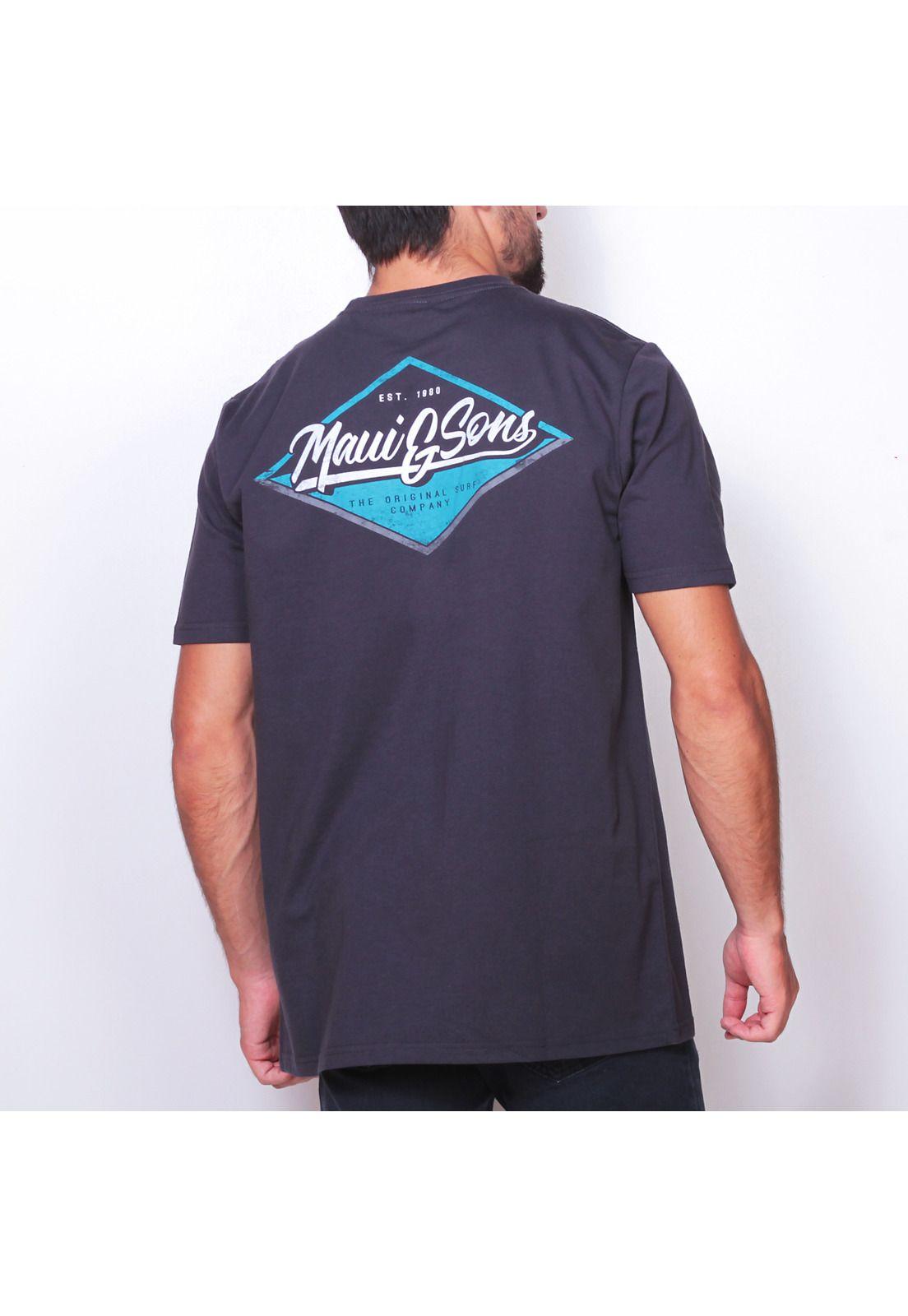 Polera M/C Hombre Gris Maui and Sons 5P120-MI19-1