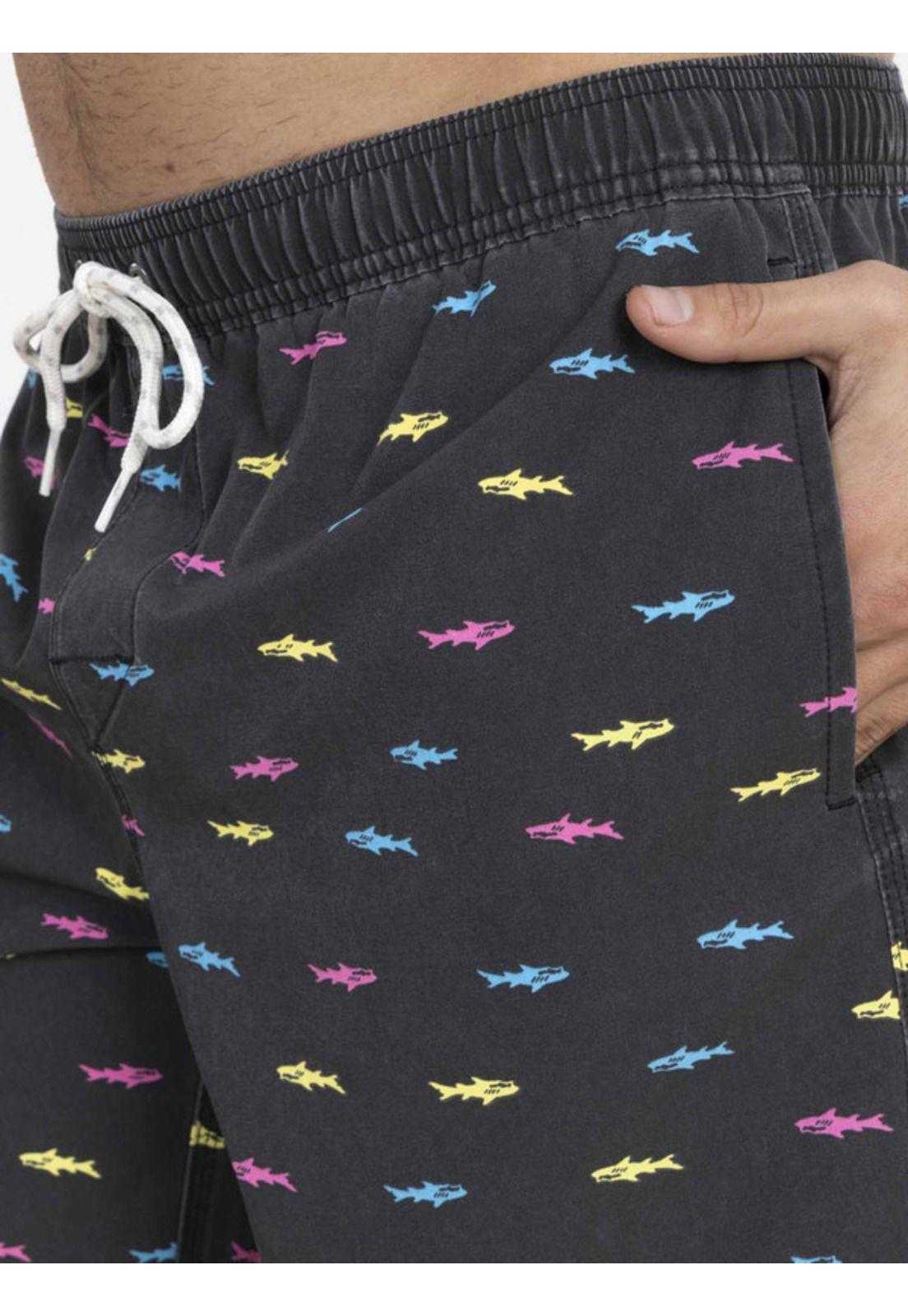 Traje de Baño Stretch SHARK VINTAGE ELASTIC WAIST  Hombre Multicolor Maui and sons-2